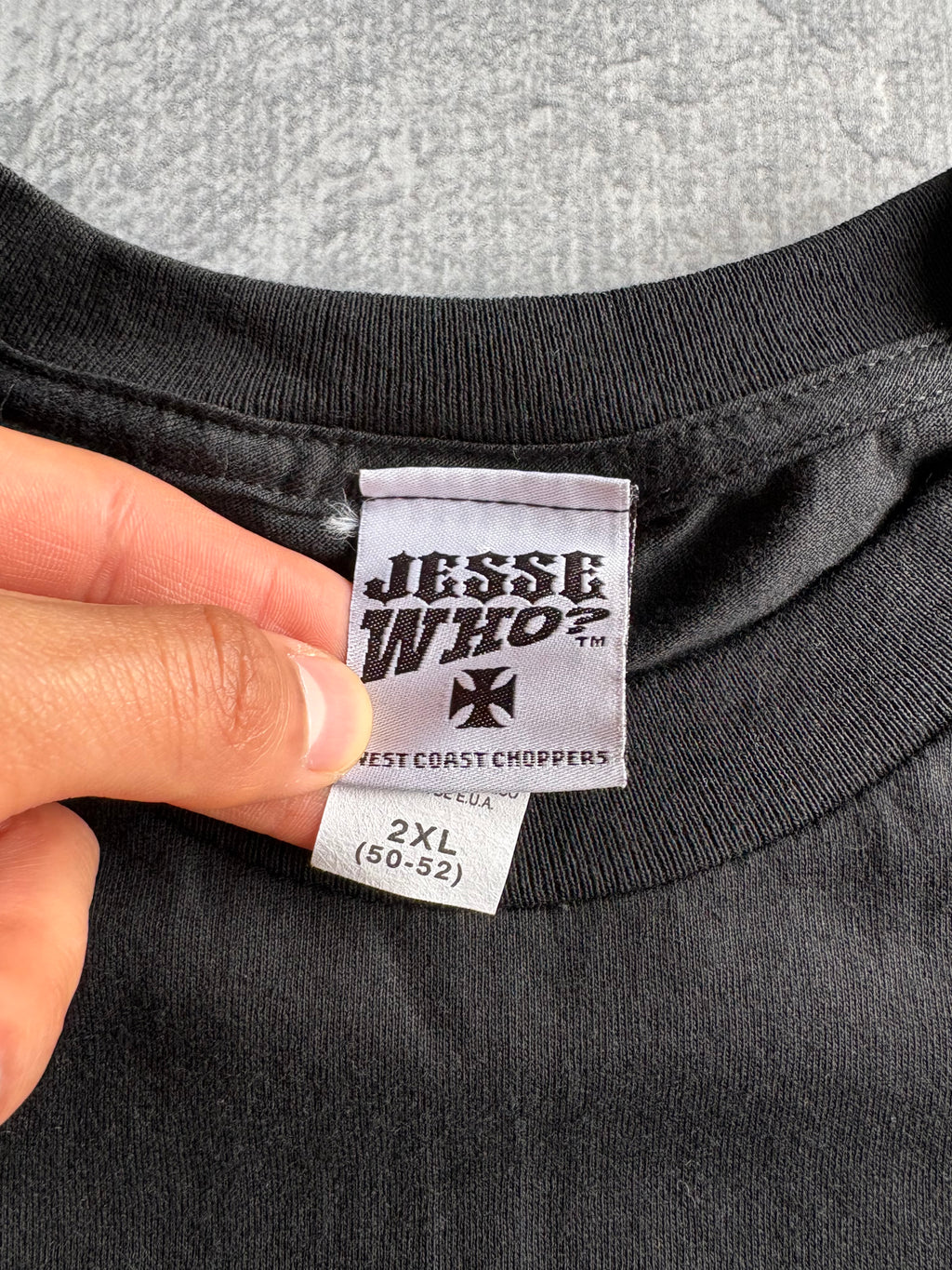 Vintage 90s West Coast Choppers Big Logo Deadstock Black Tee Shirt - XL