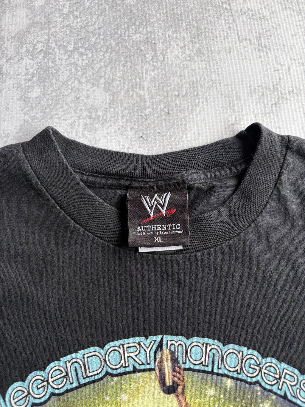Vintage WWE Legendary Managers Black Tee Shirt - XL