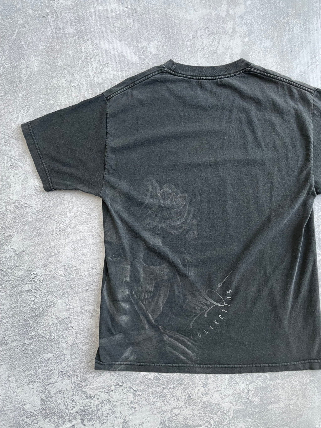 Vintage 2000s OG Abel Skull Girl Art Tee Shirt - XL