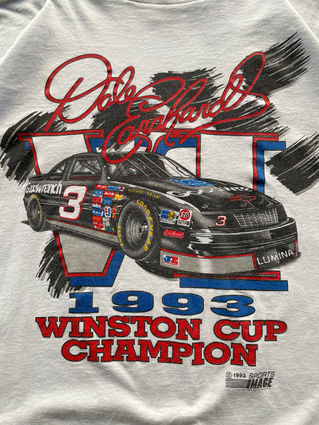 Vintage 1993 Dale Earnhardt Winston Cup Champion Tee Shirt - L