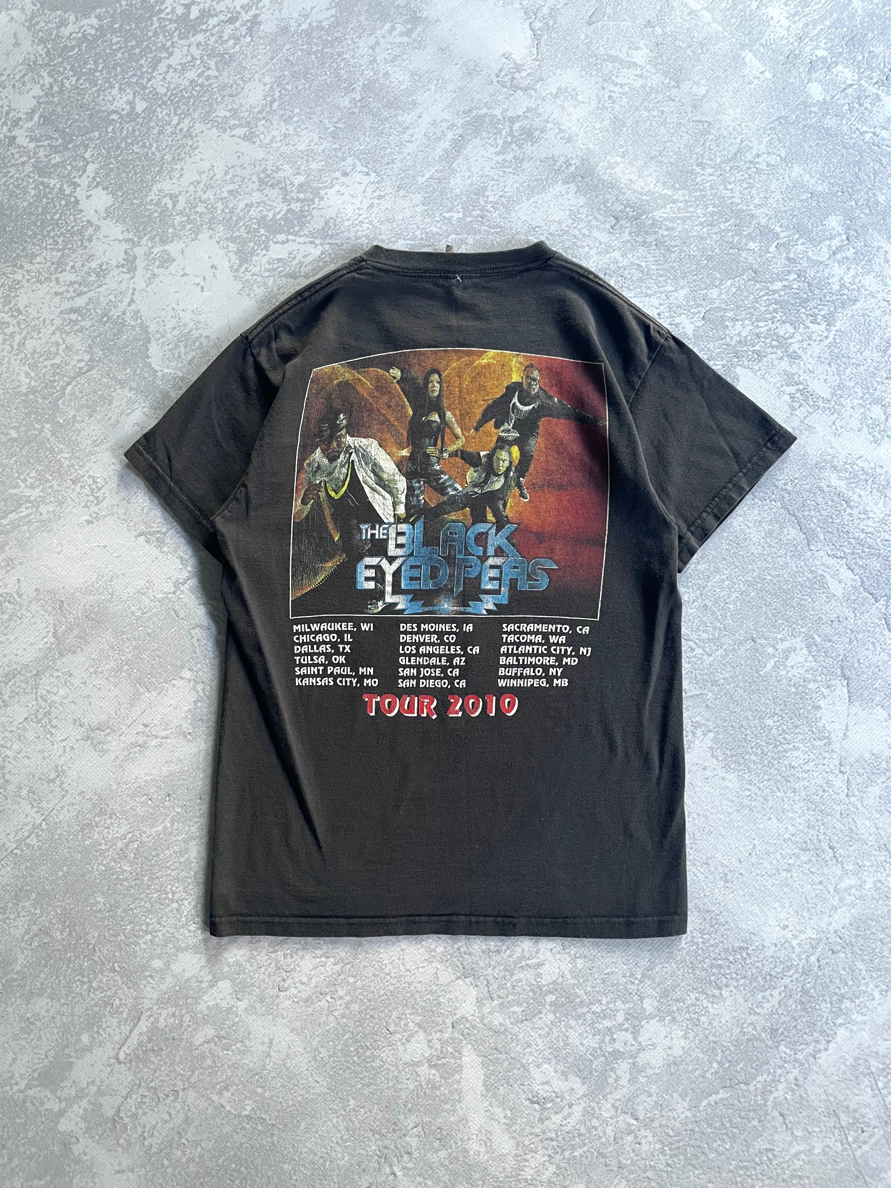 2010 Black Eyed Peas Tour Rap Tee Shirt - S