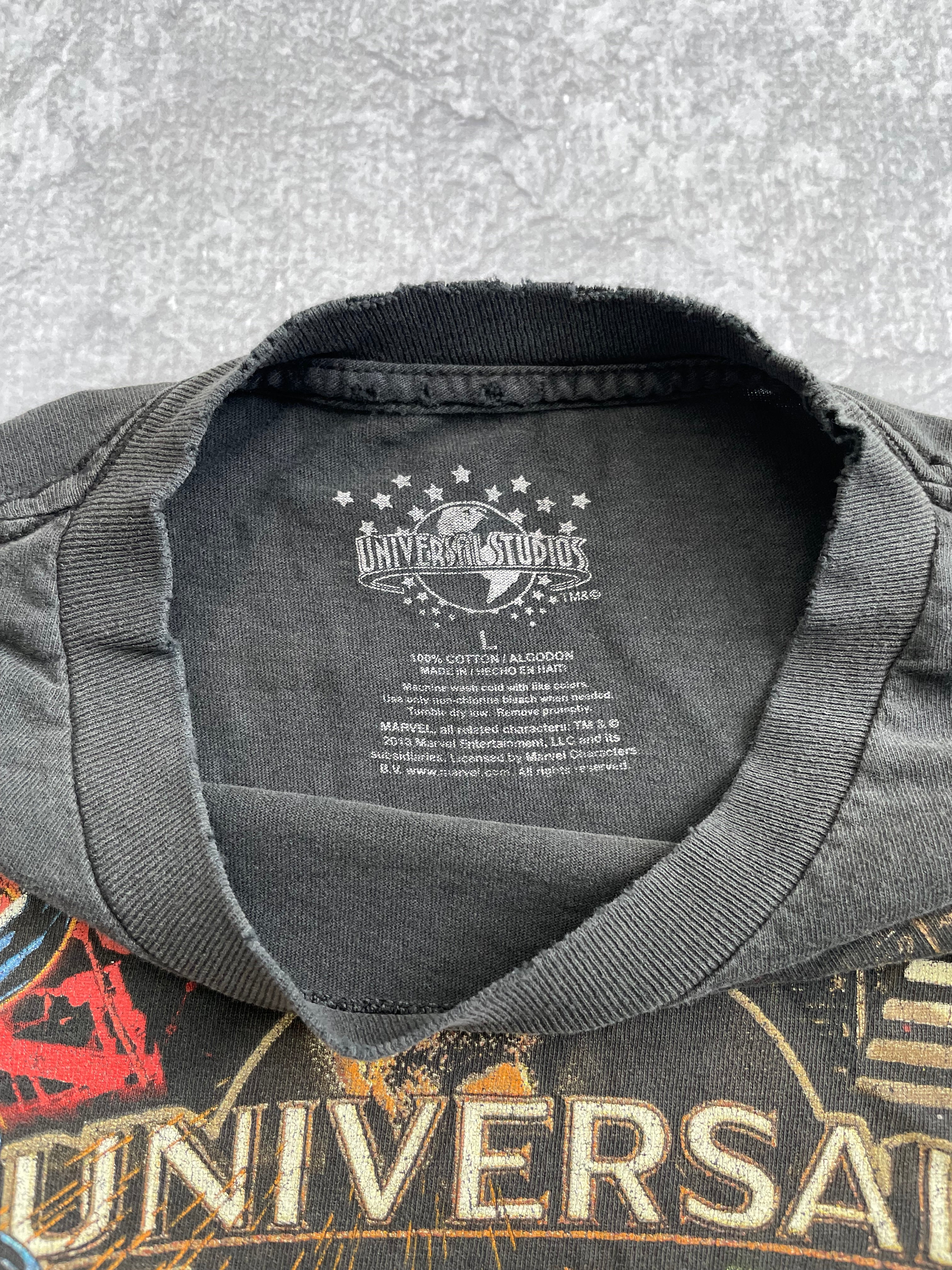 Vintage Universal Studios Spider Man Hulk Mummy Tee Shirt Large