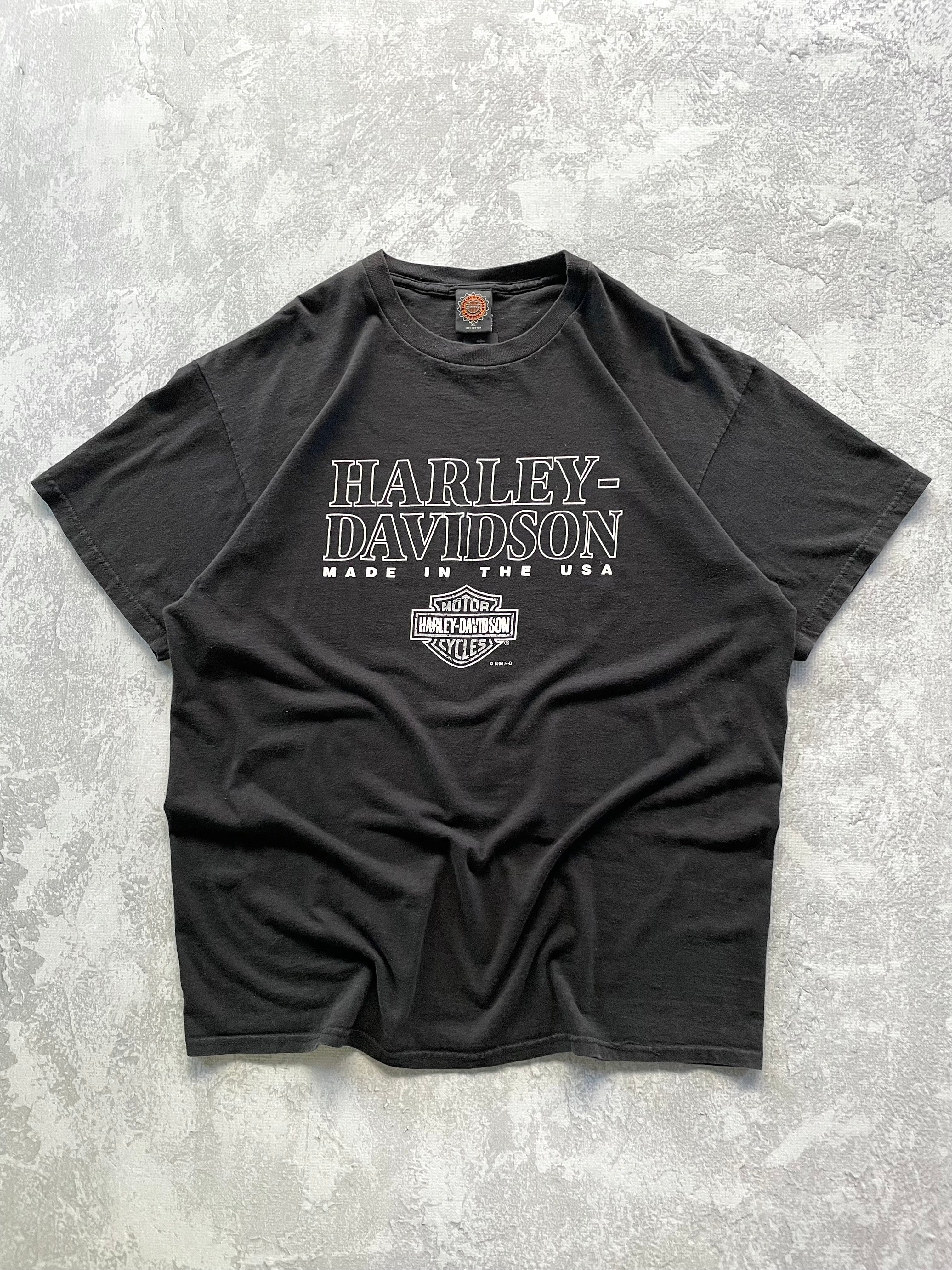 Vintage 1996 Harley Davidson Spell Out Tee Shirt - XL