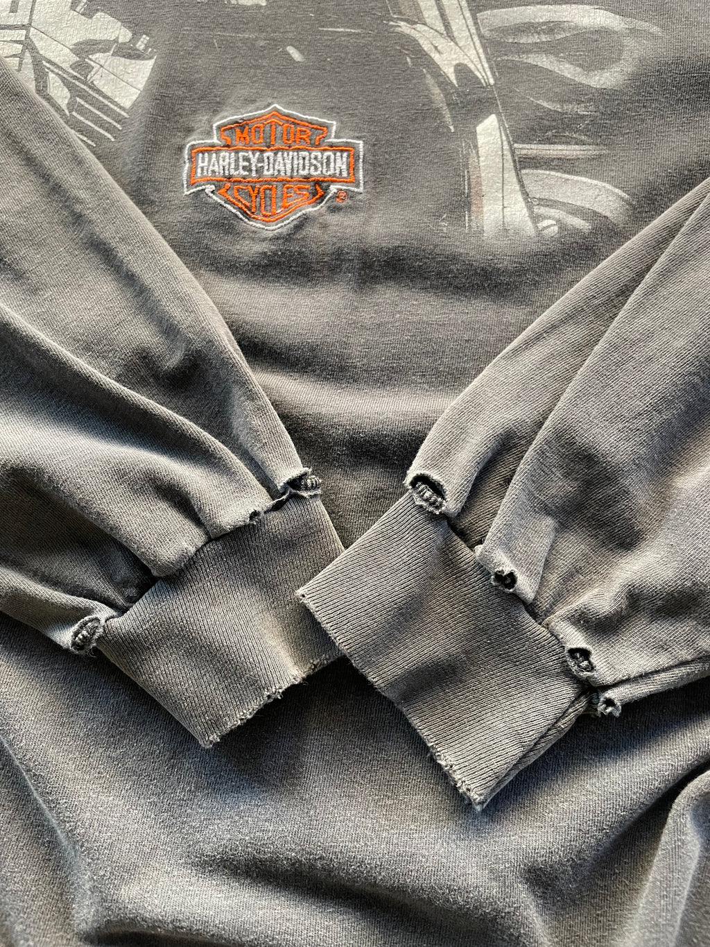 Vintage 90s Harley Davidson Chrome Sweet Chrome Long Sleeve Tee Shirt - 2XL