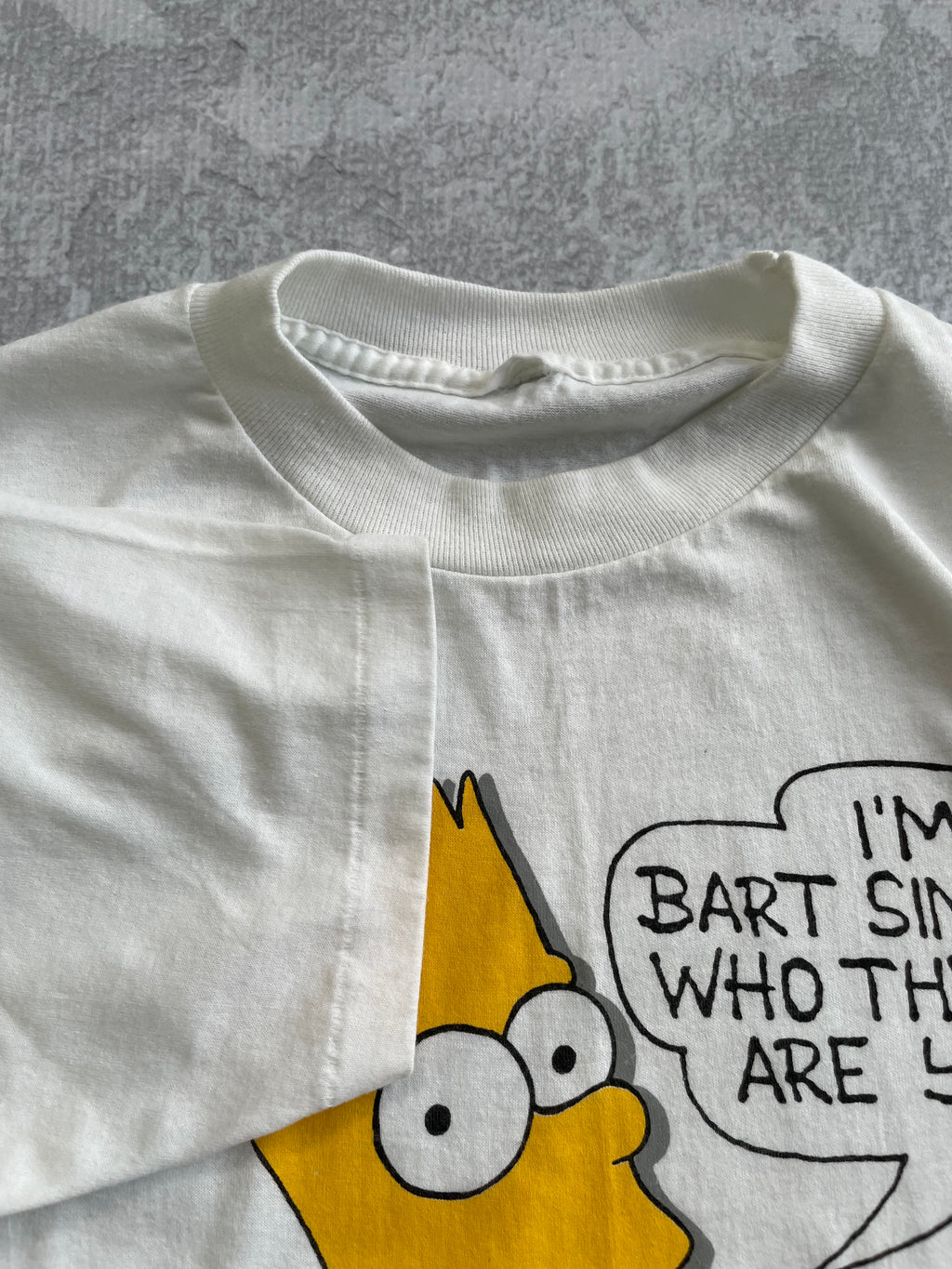 Vintage 80s Bart Simpsons Single Stitch Tee Shirt - L