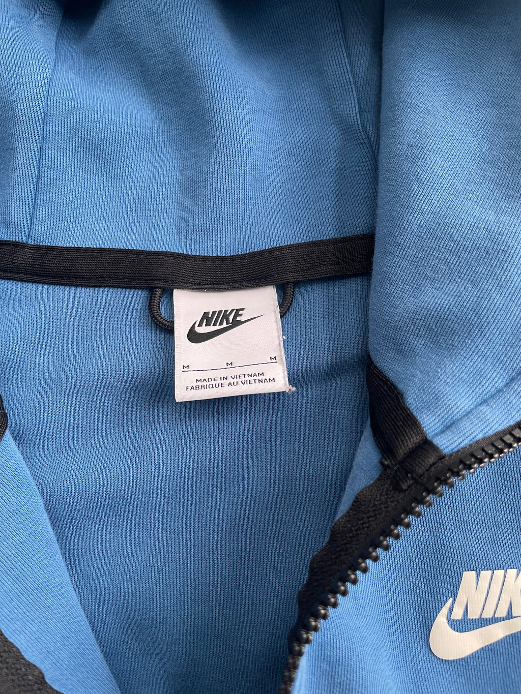 Nike Tech Fleece Blue Zip Up Hoodie - M