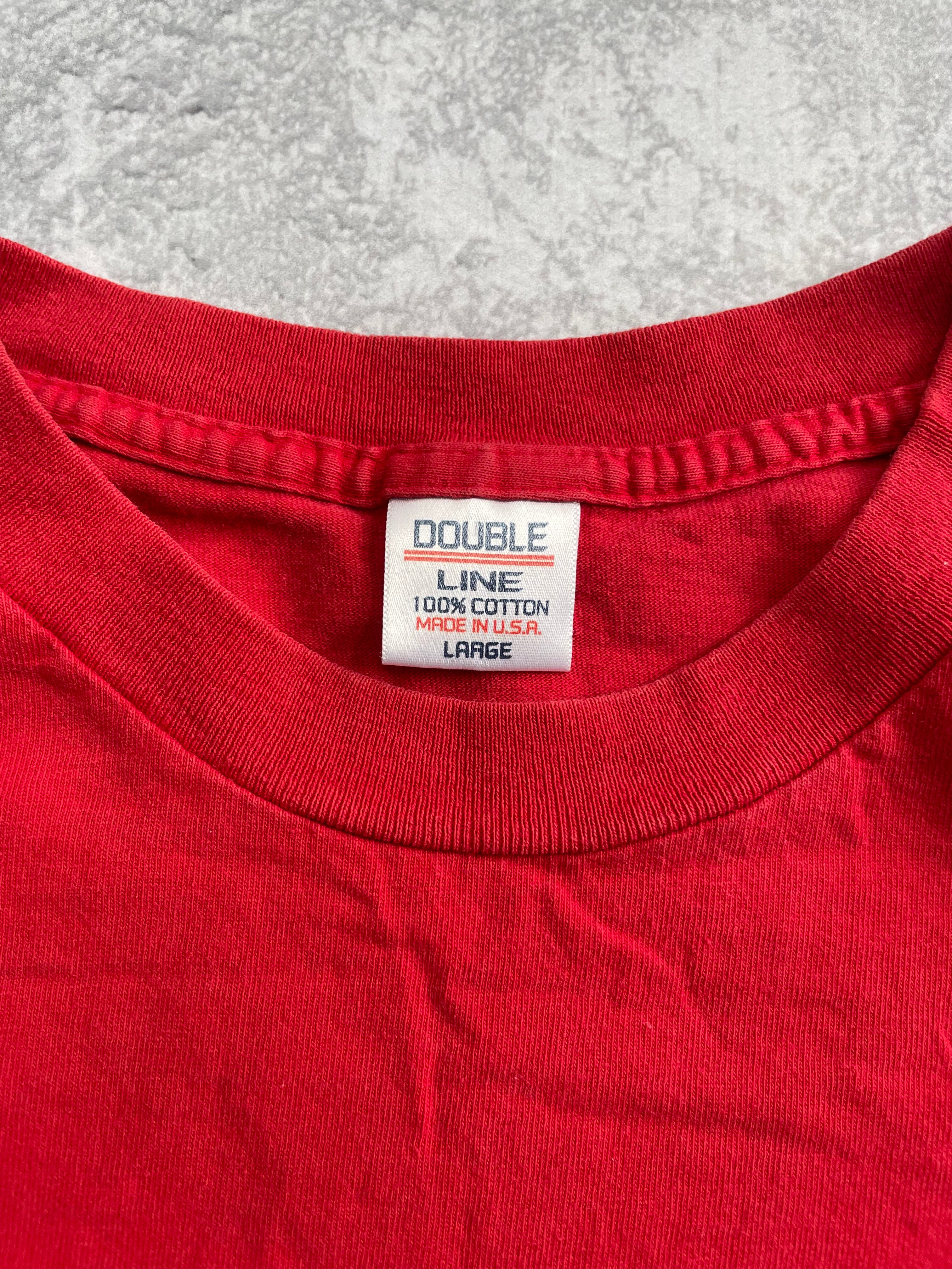 Vintage 2000s FUBU Fat Albert Platinum Hip Hop Red Tee Shirt