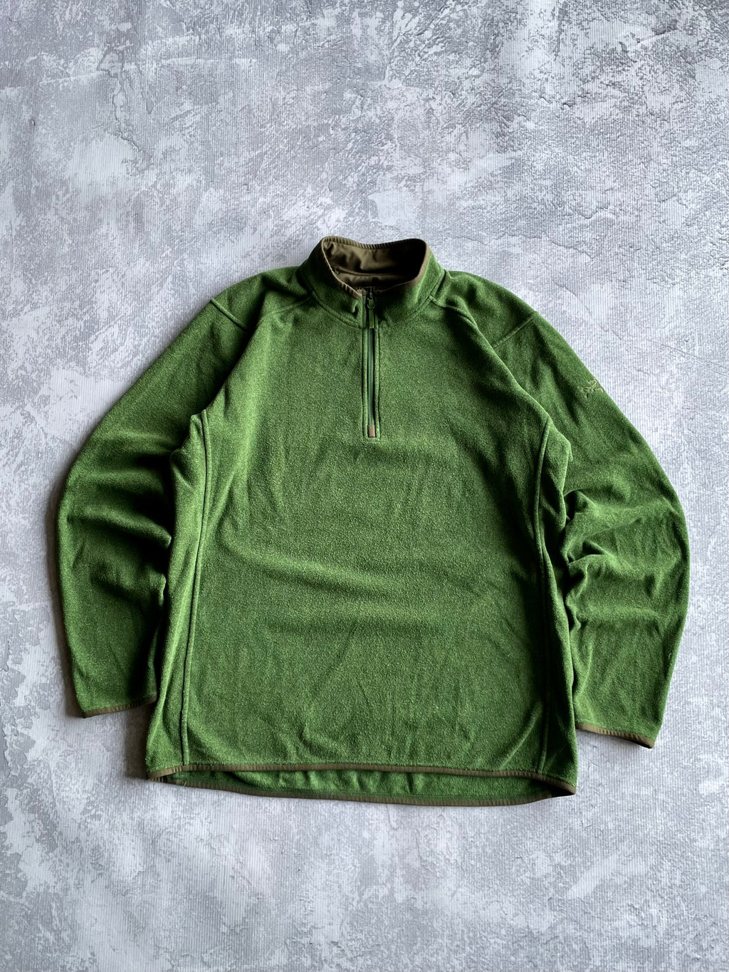 Arc'teryx Endocon Quarter Zip Polartec Green Fleece Sweater -XL