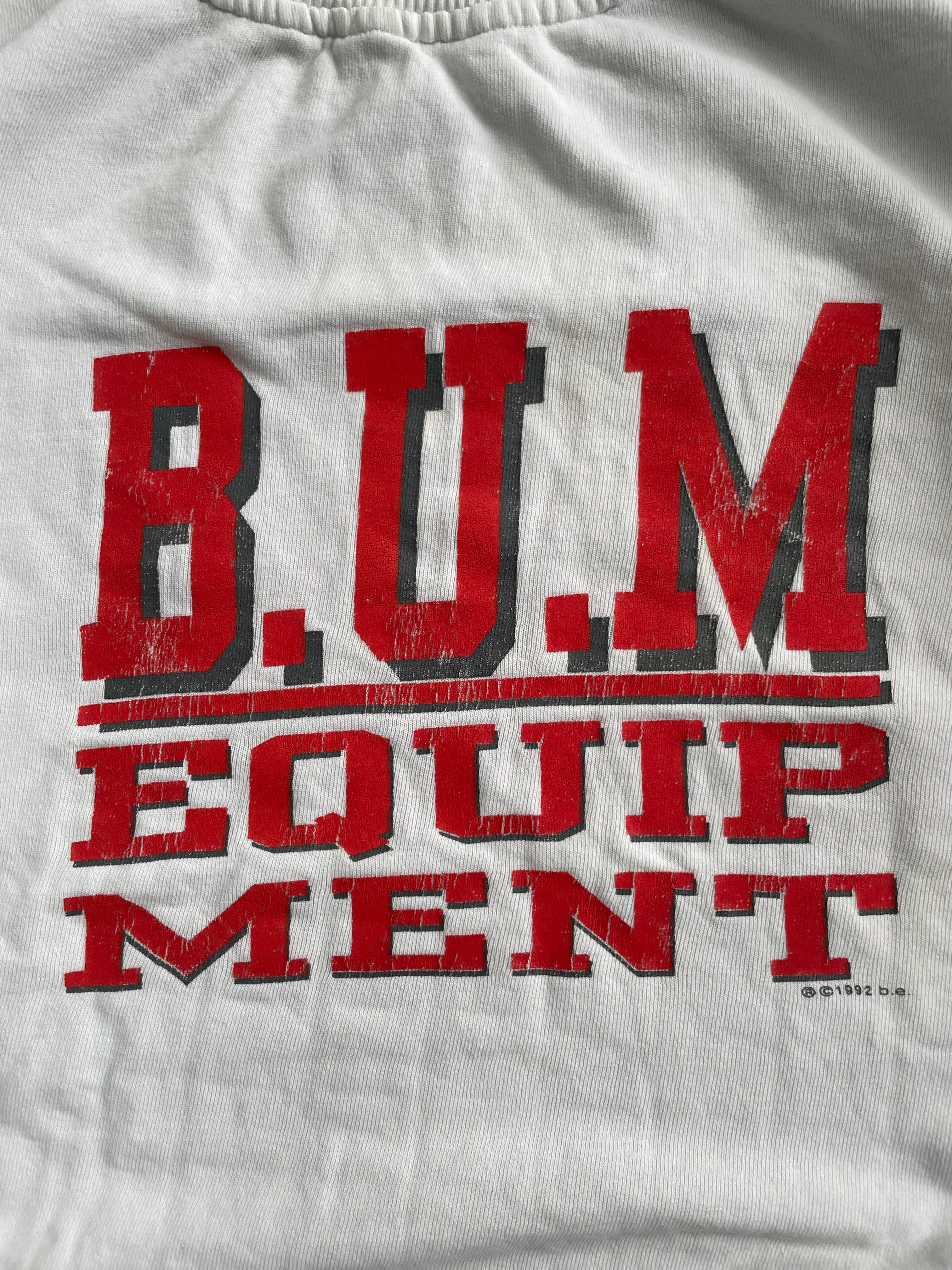 Vintage 1992 BUM Equipment White Sweatshirt - L