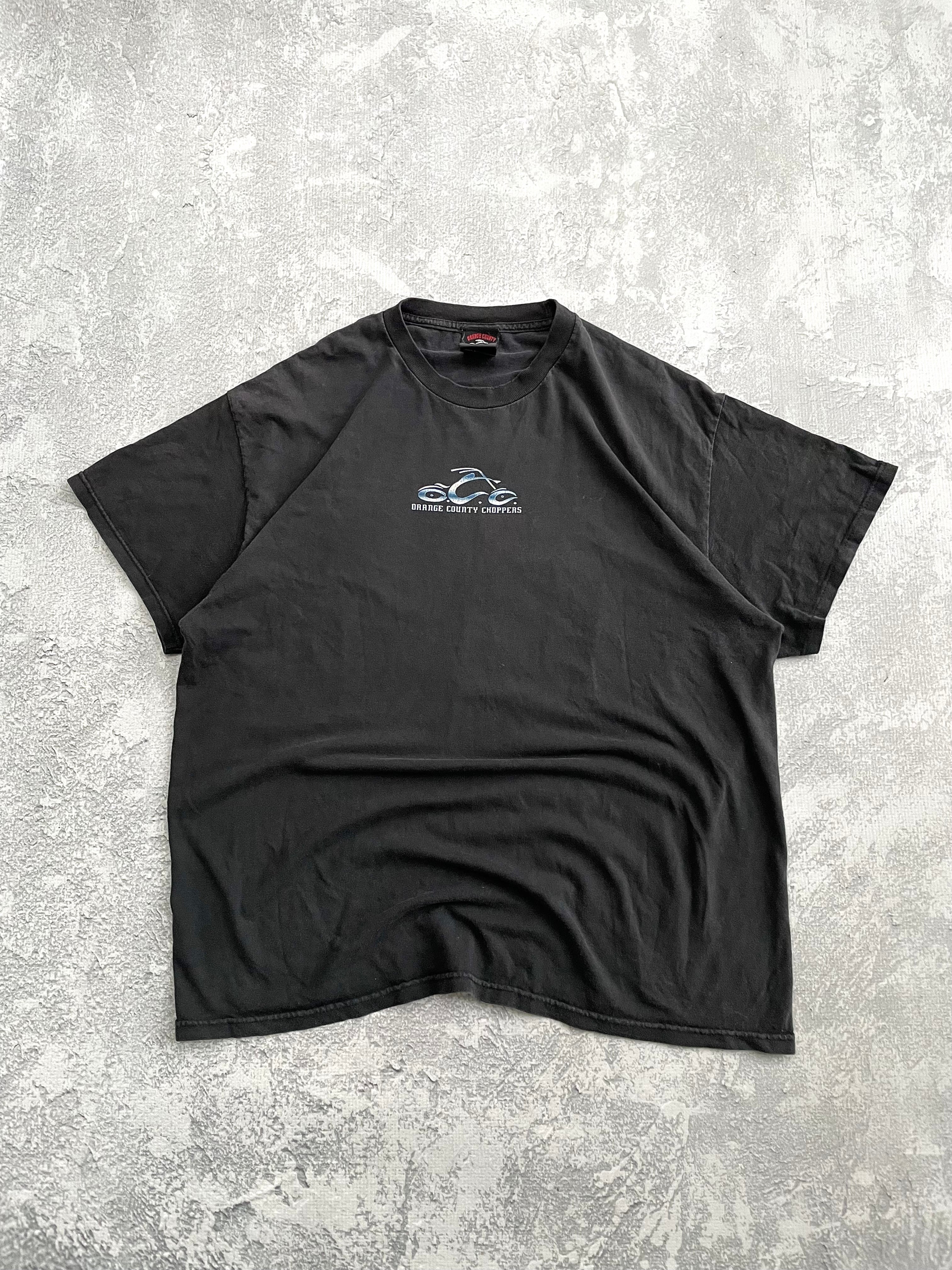 Vintage 2000s Orange County Choppers Wanted Biker Tee Shirt - XL