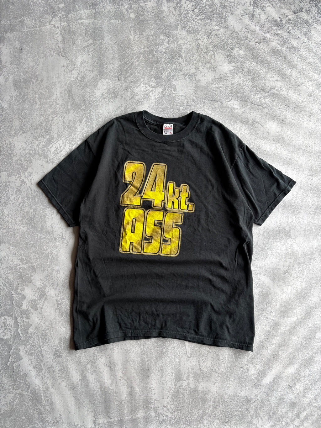 Vintage 1999 24 KT. ASS Billy Kidman WWF Wrestling Black Tee Shirt - XL