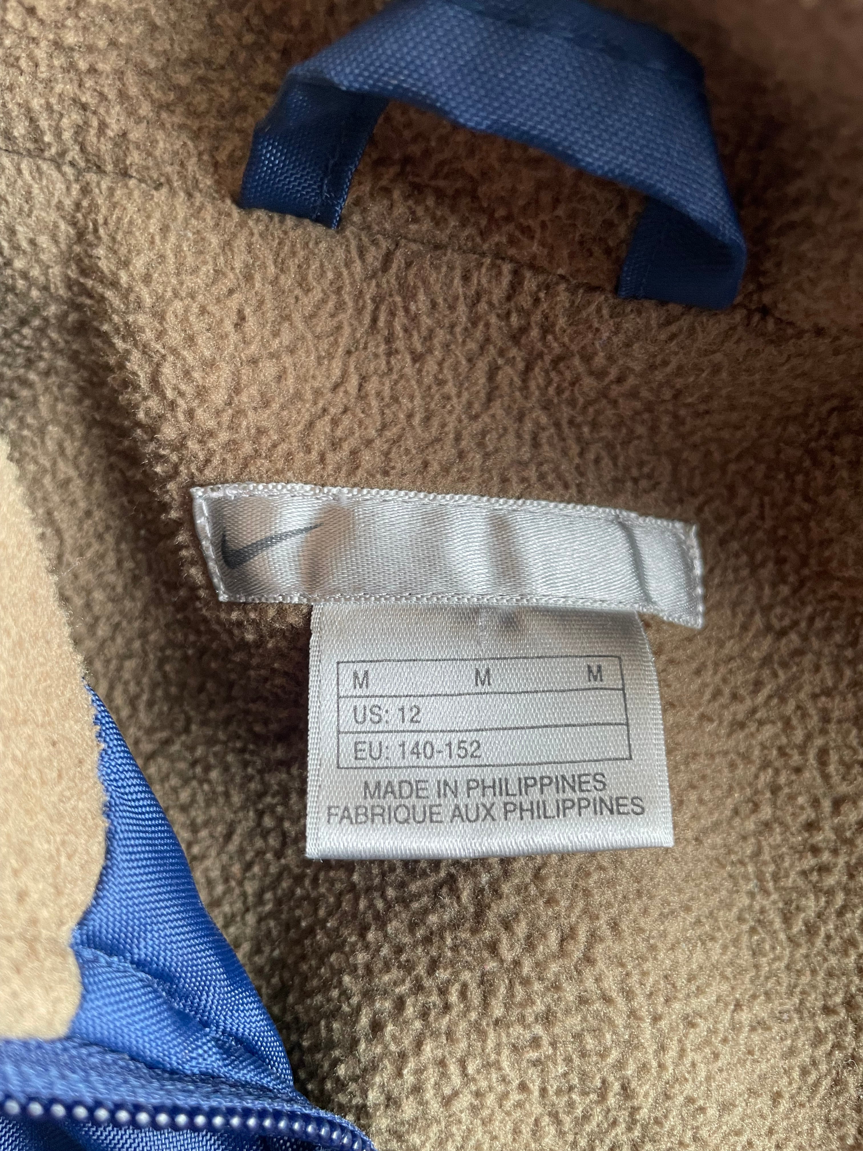 Vintage 2000s Nike Spellout Blue/Green Lined Shell Jacket