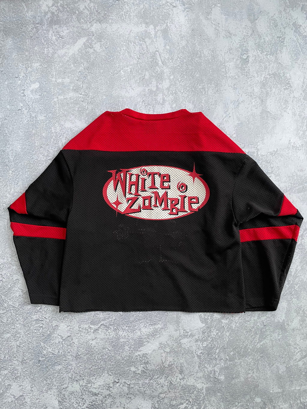 Vintage 90's White Zombie Heavy Metal Cropped Jersey - XL