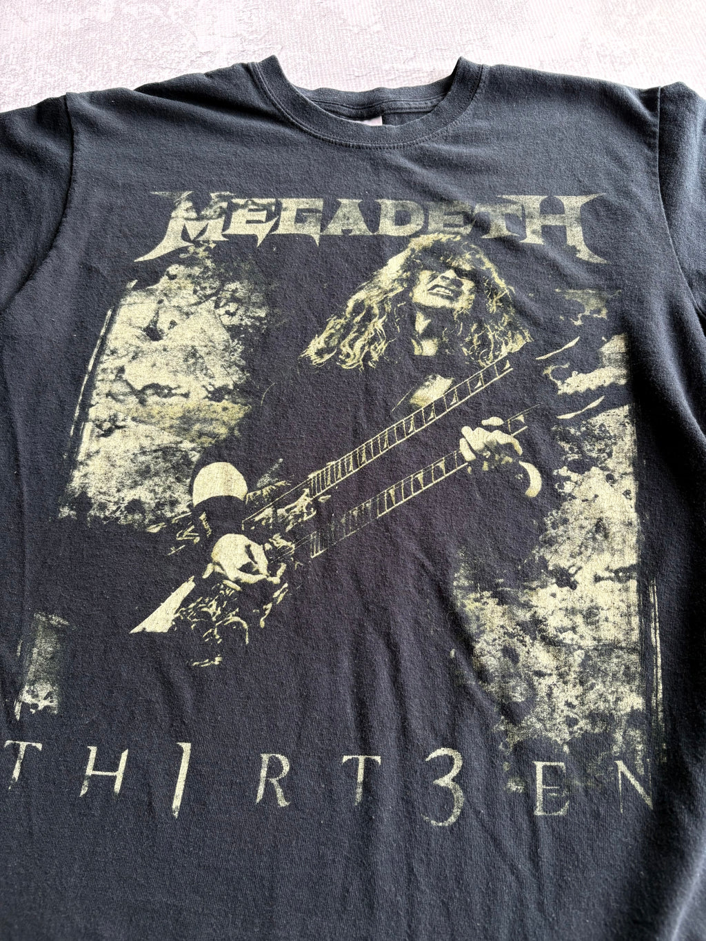 Vintage 2000s Megadeth Thir3en Dave Mustaine Tee Shirt - M