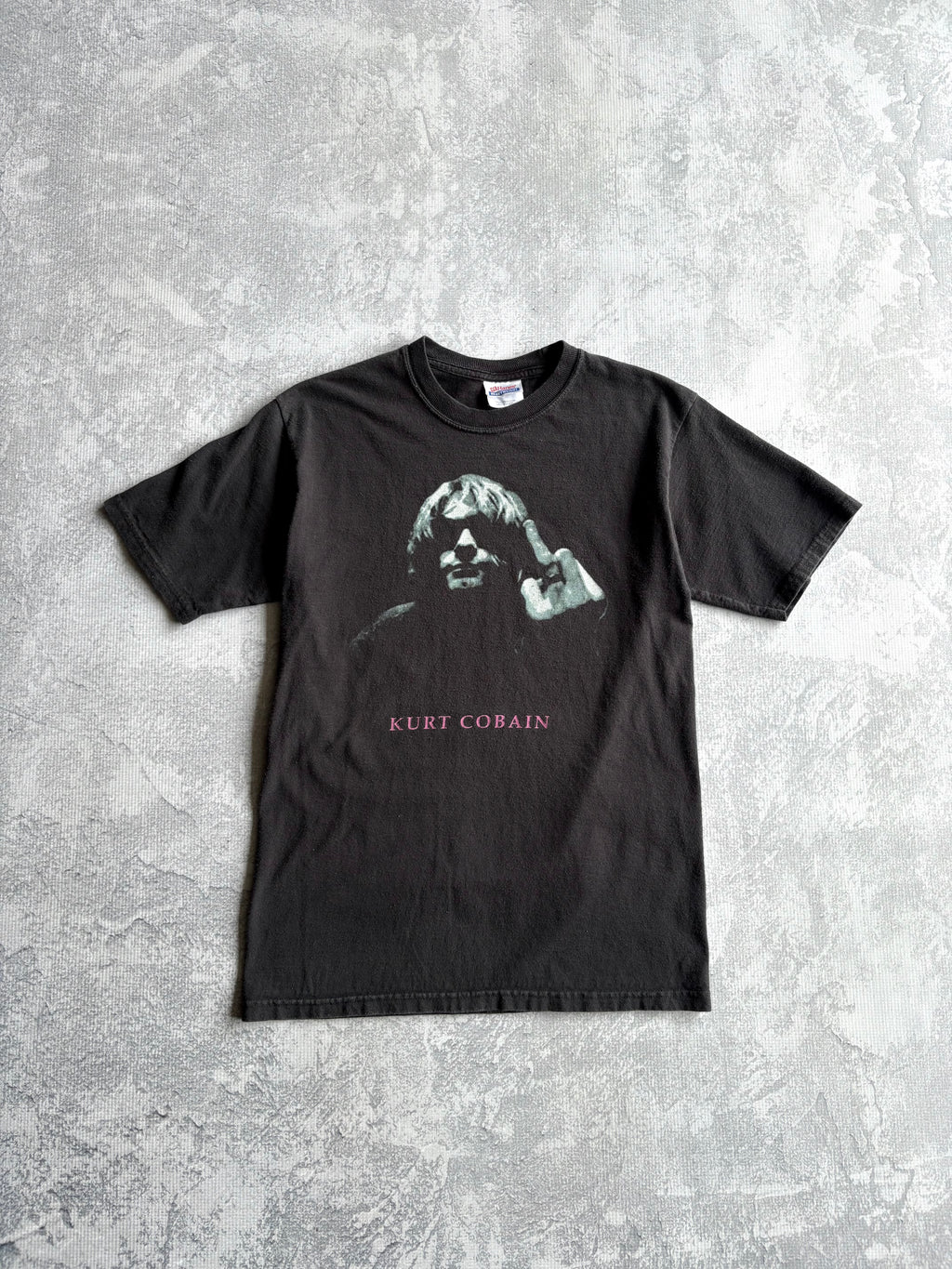 Vintage 2000s Kurt Cobain Black Tee Shirt - S