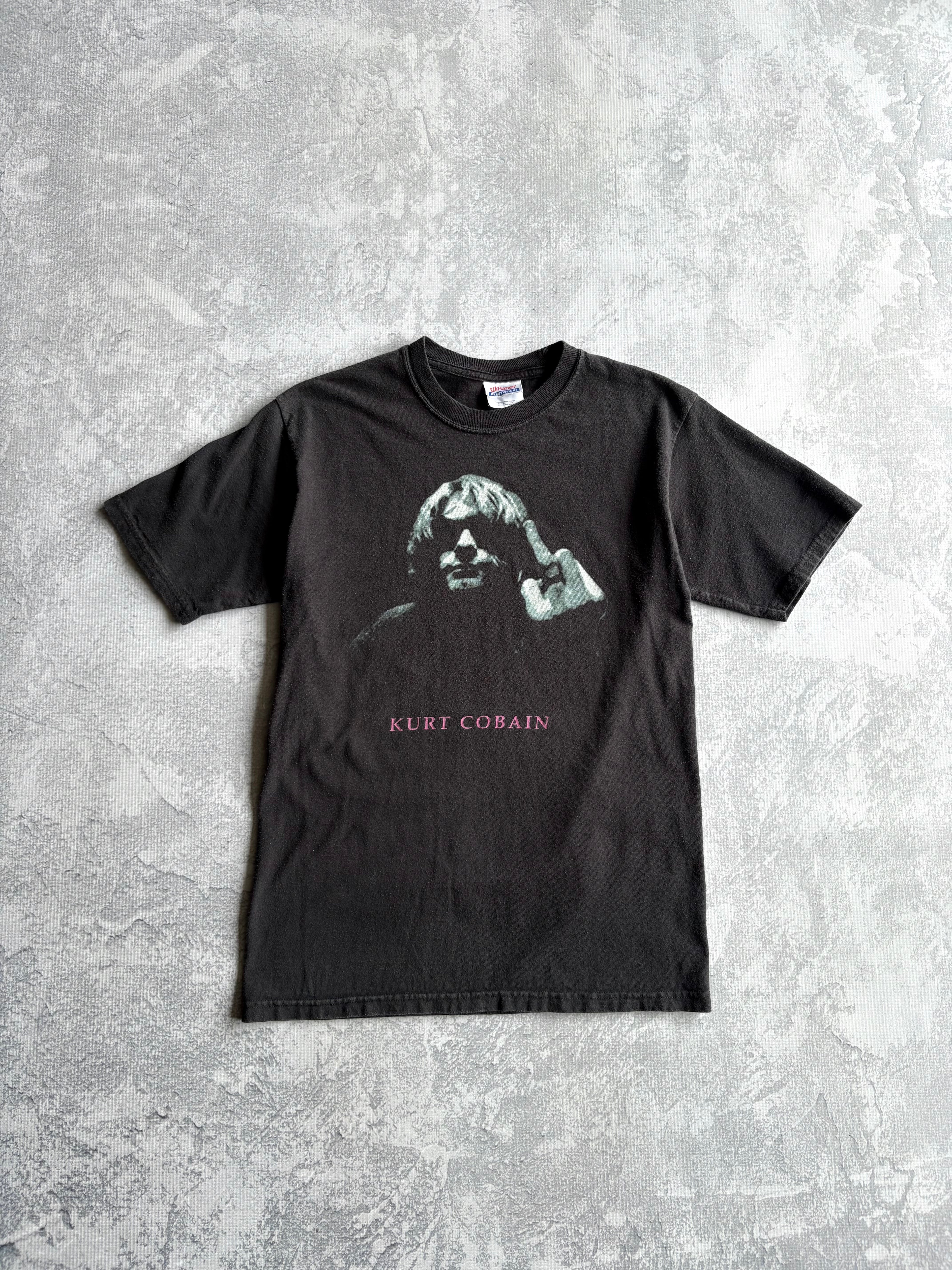 Vintage 2000s Kurt Cobain Black Tee Shirt - S