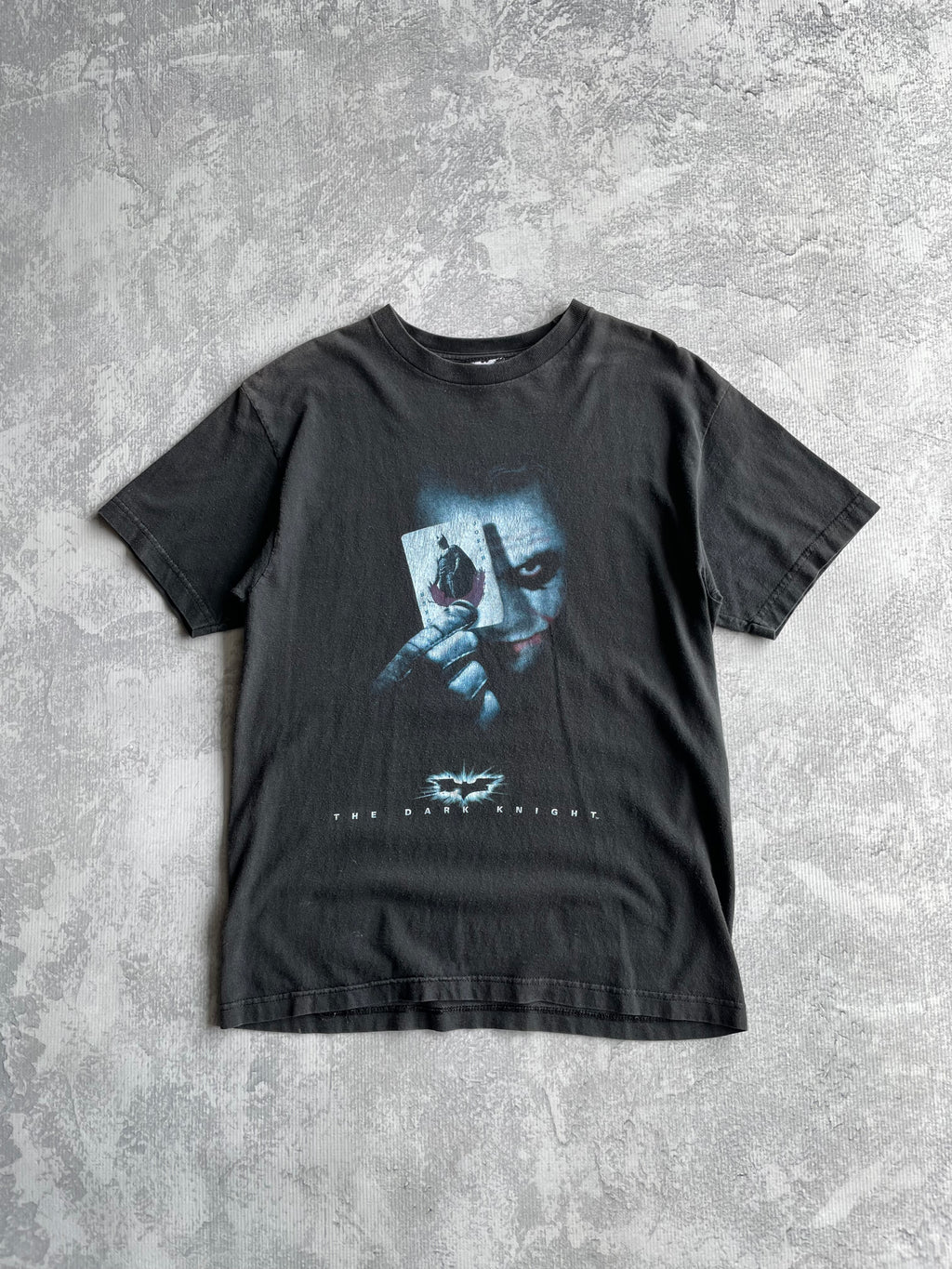 Vintage The Dark Knight Joker Card Movie Promo Tee Shirt - M
