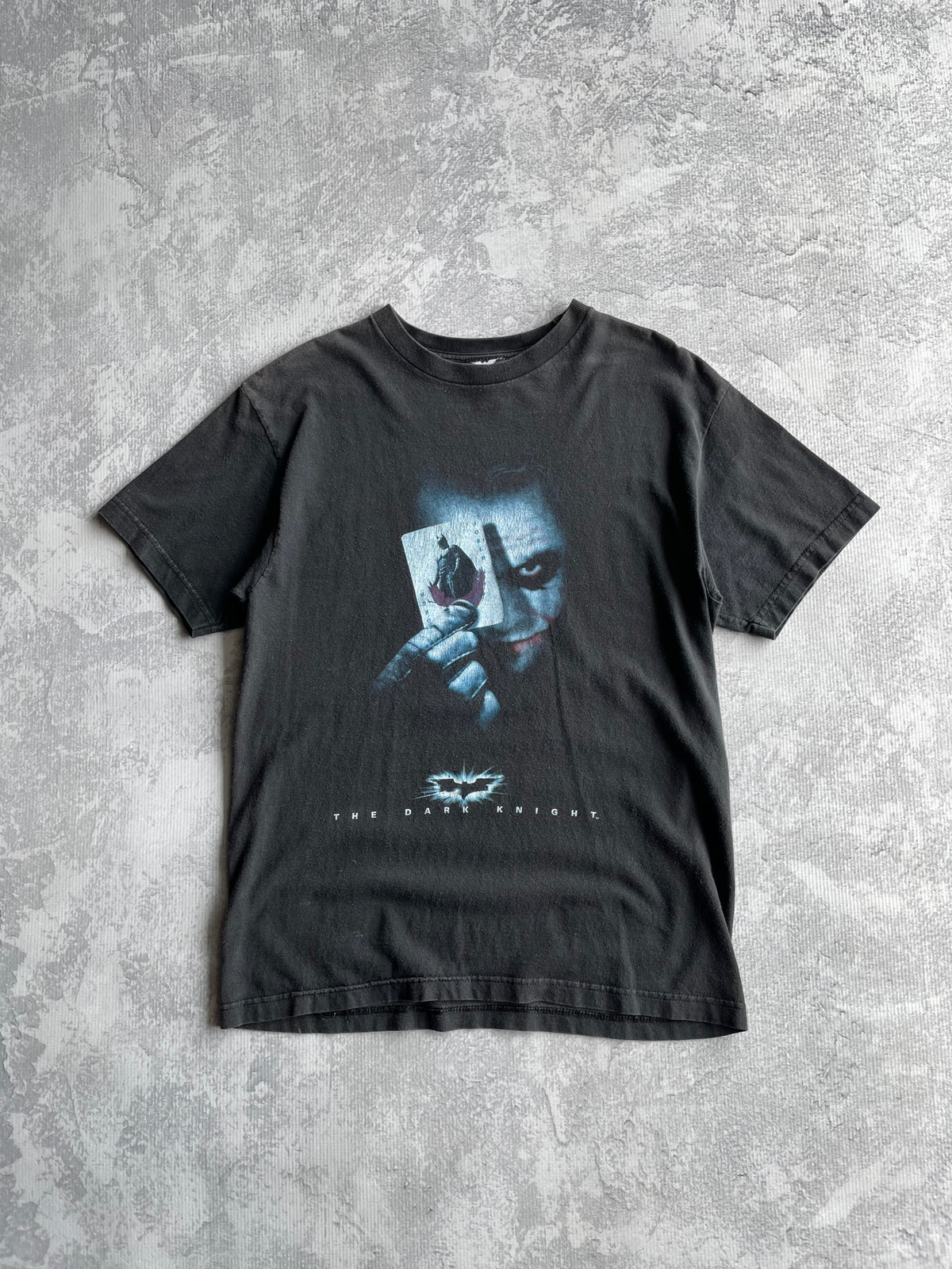 Vintage The Dark Knight Joker Card Movie Promo Tee Shirt - M
