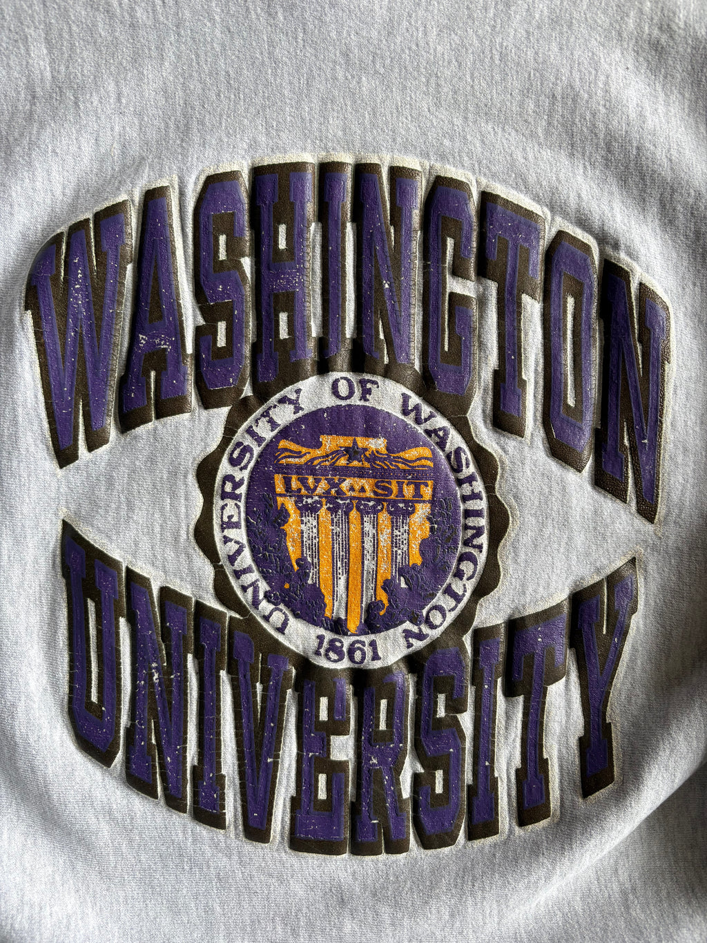 Vintage 90s Washington University Champion Reverse Weave Sweatshirt - XL