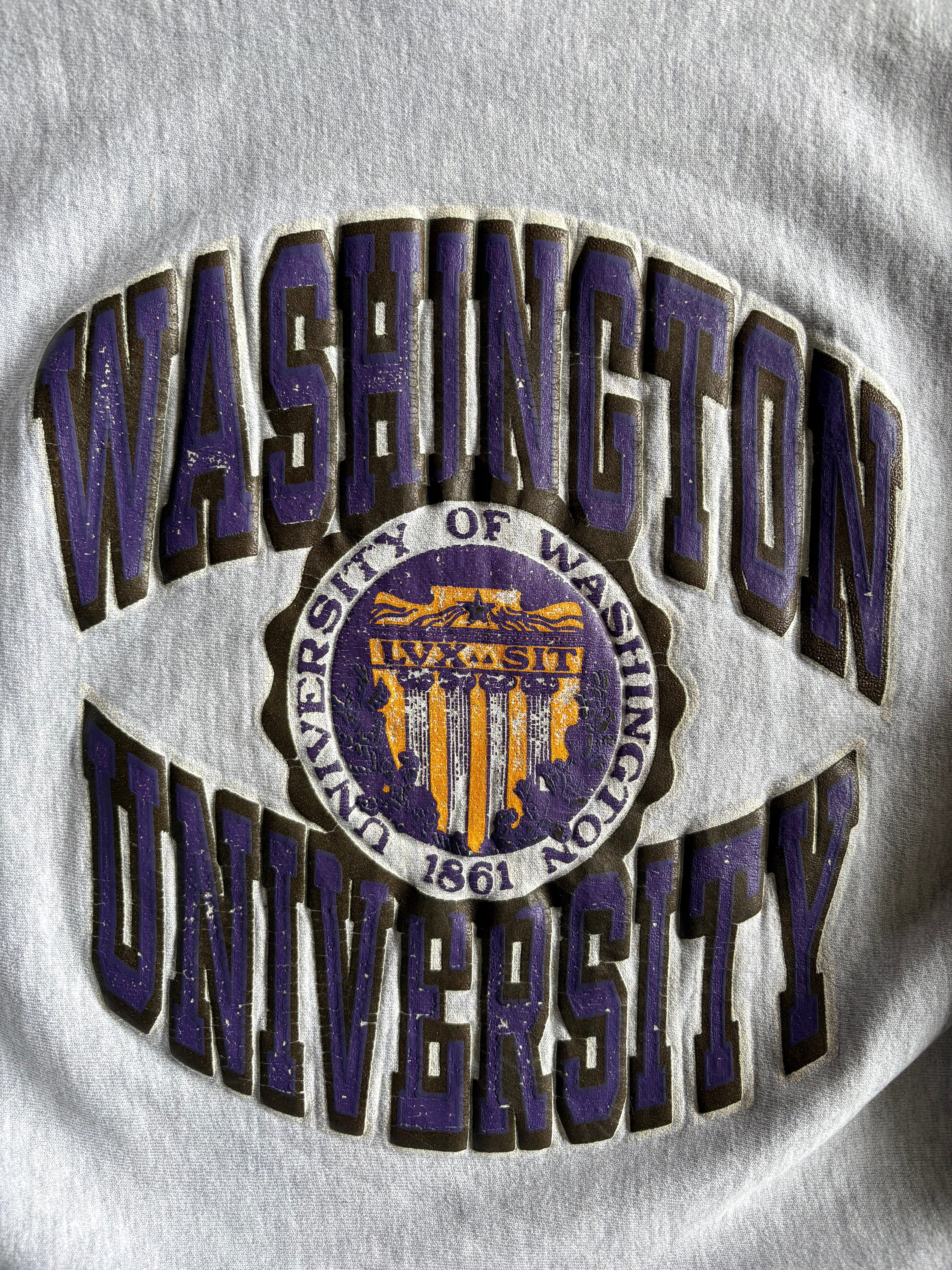 Vintage 90s Washington University Champion Reverse Weave Sweatshirt - XL