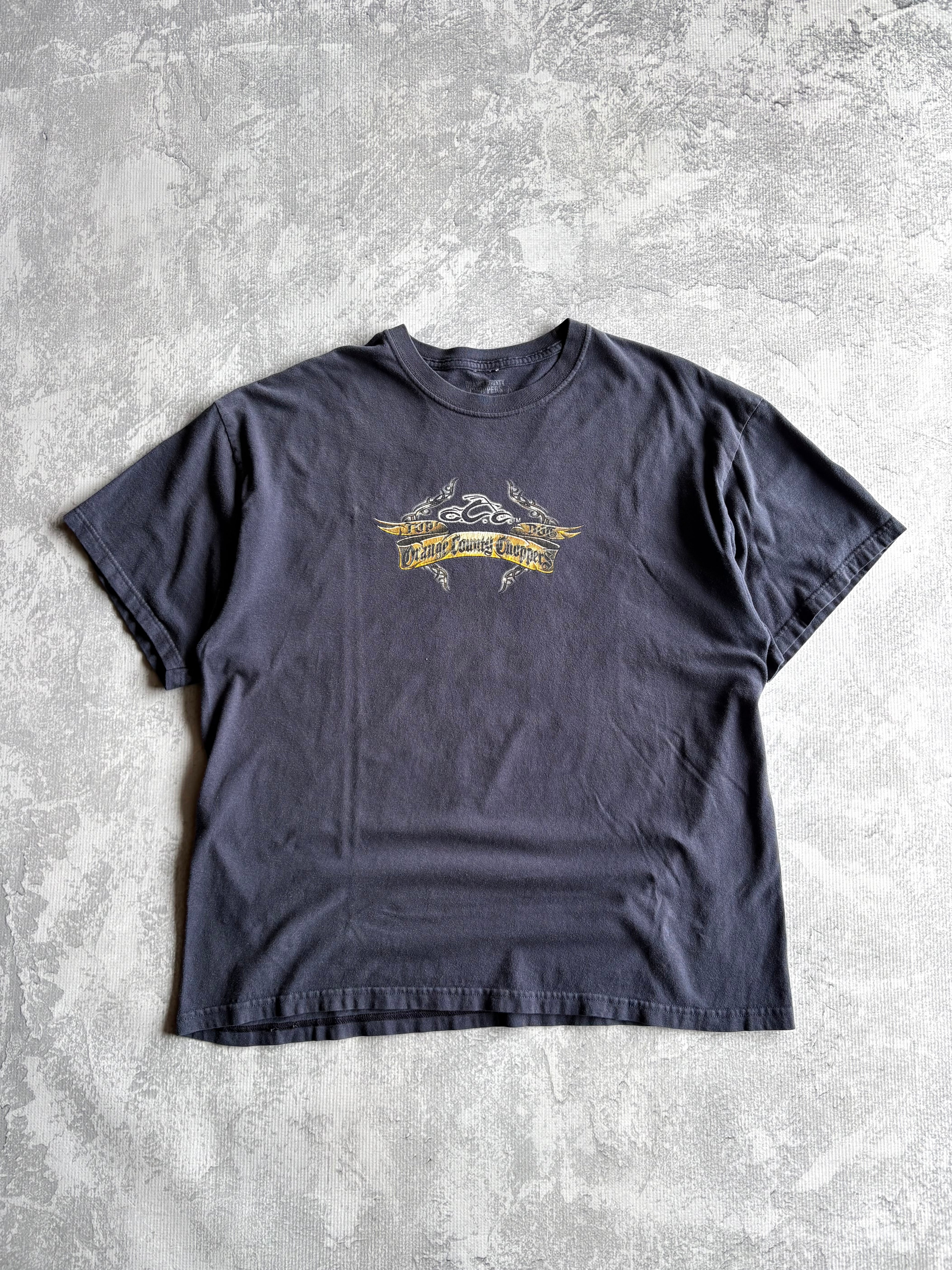 Vintage Orange County Choppers Pitbull Navy Tee Shirt - XL