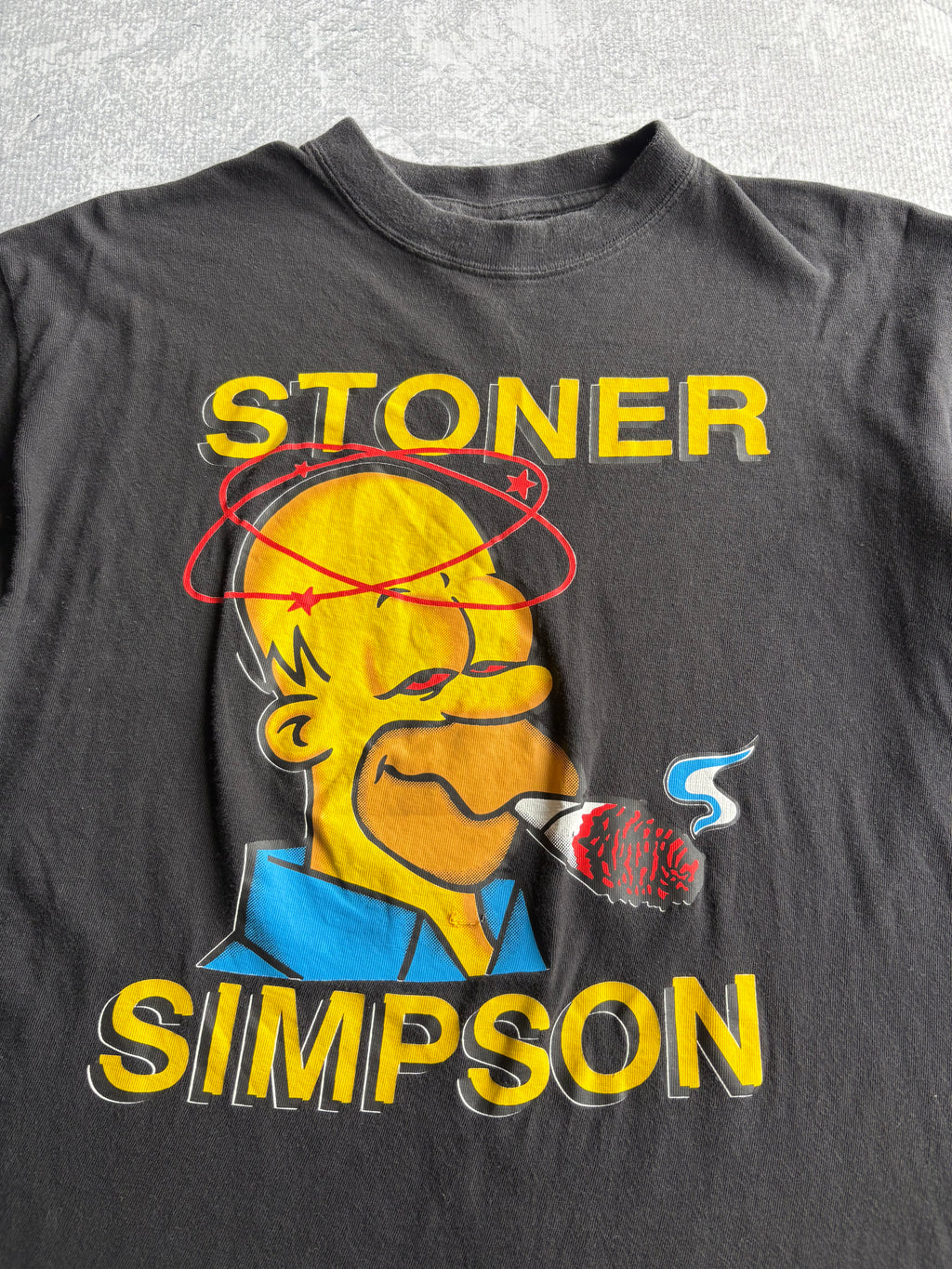 Vintage 90s Stoner Homer The Simpsons Blunt Tee - L