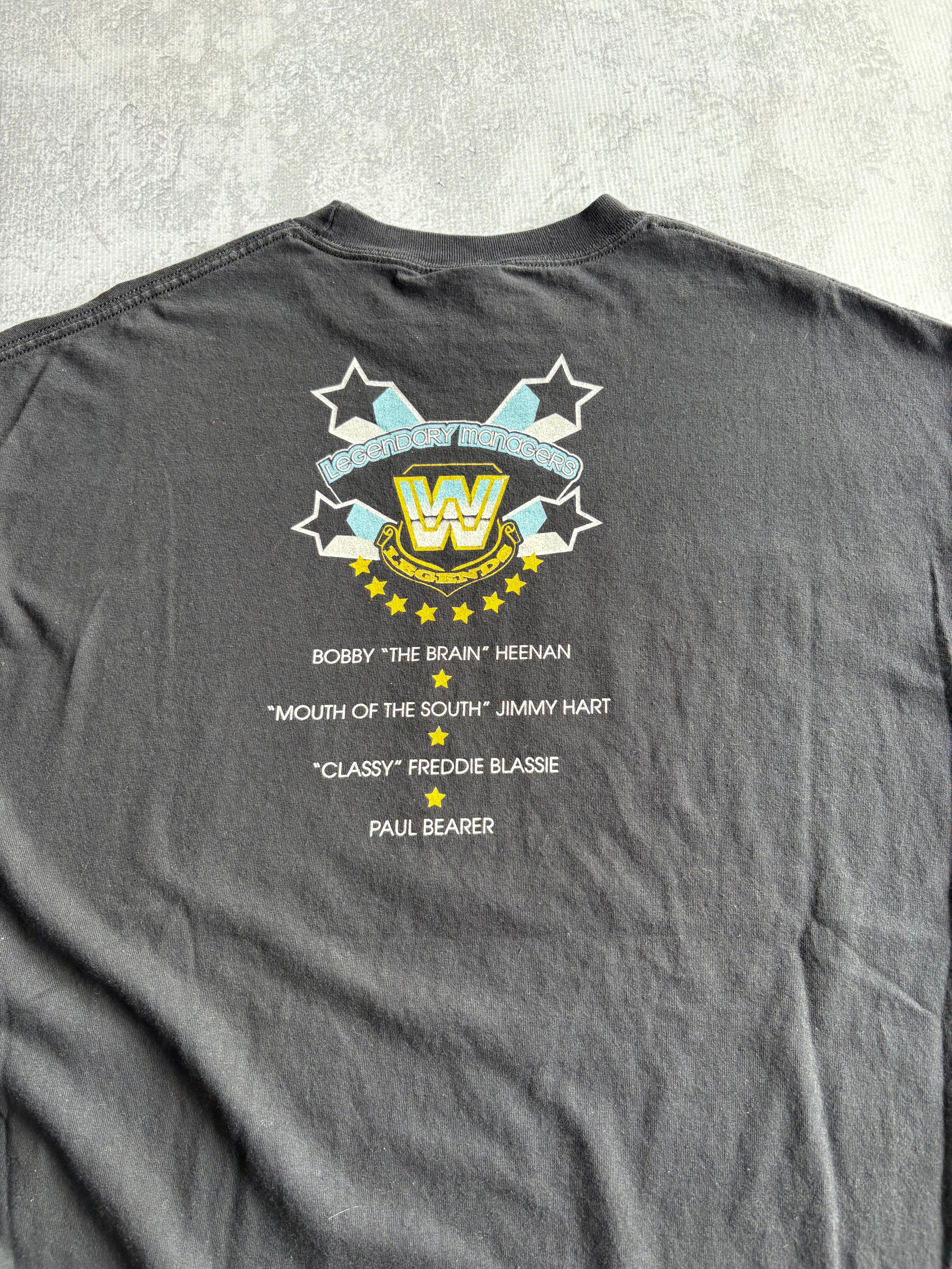 Vintage WWE Legendary Managers Black Tee Shirt - XL