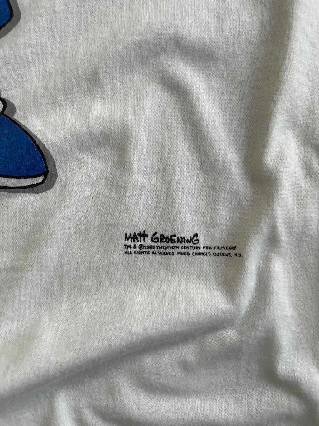 Vintage 80s Bart Simpsons Single Stitch Tee Shirt - L