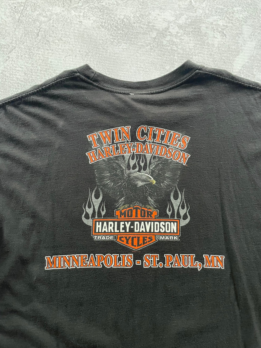 Vintage 2000s Harley Davidson Eagle Flame - 2XL