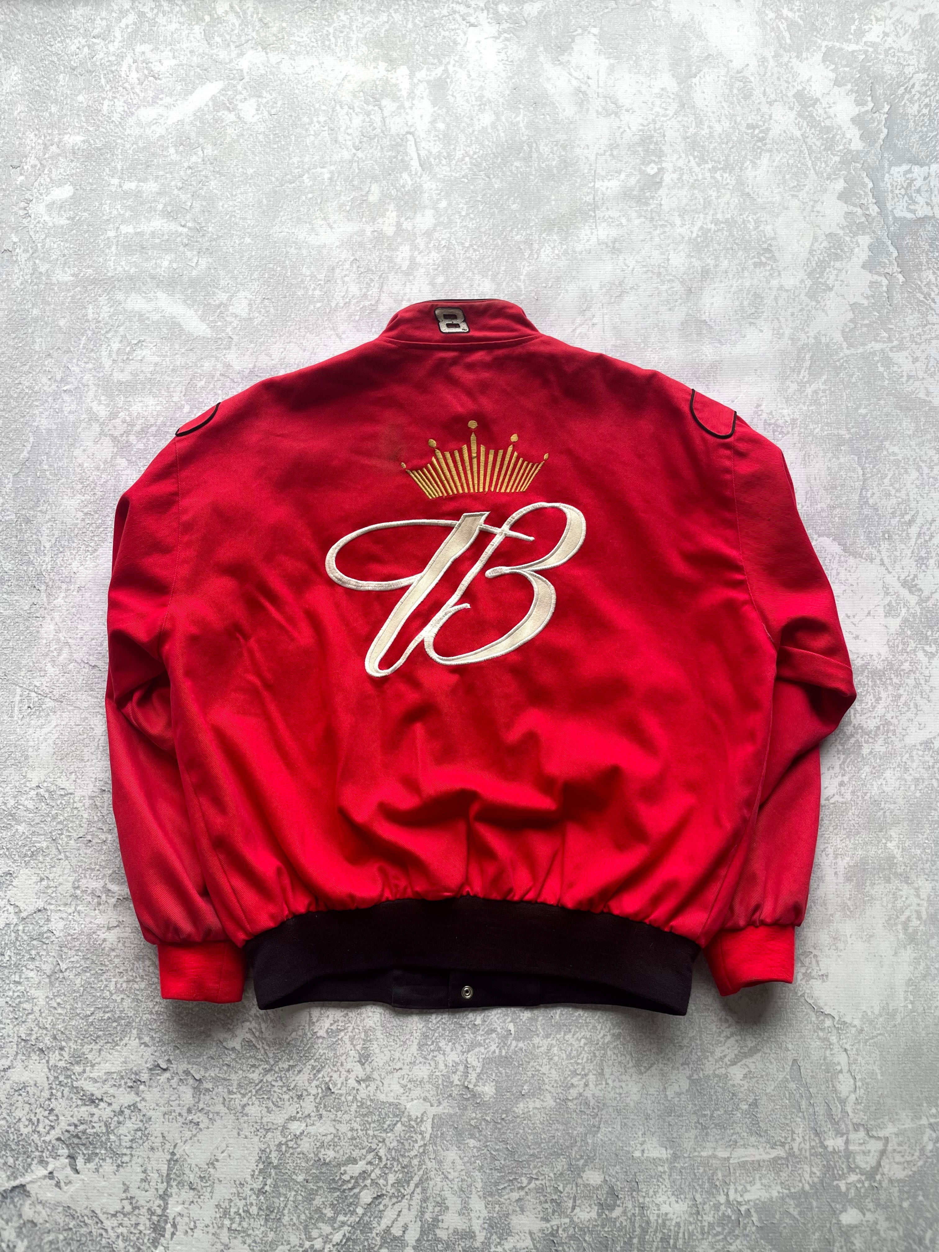 Vintage 90s Dale Earnhardt Jr Bud NASCAR Budweiser Jacket - L