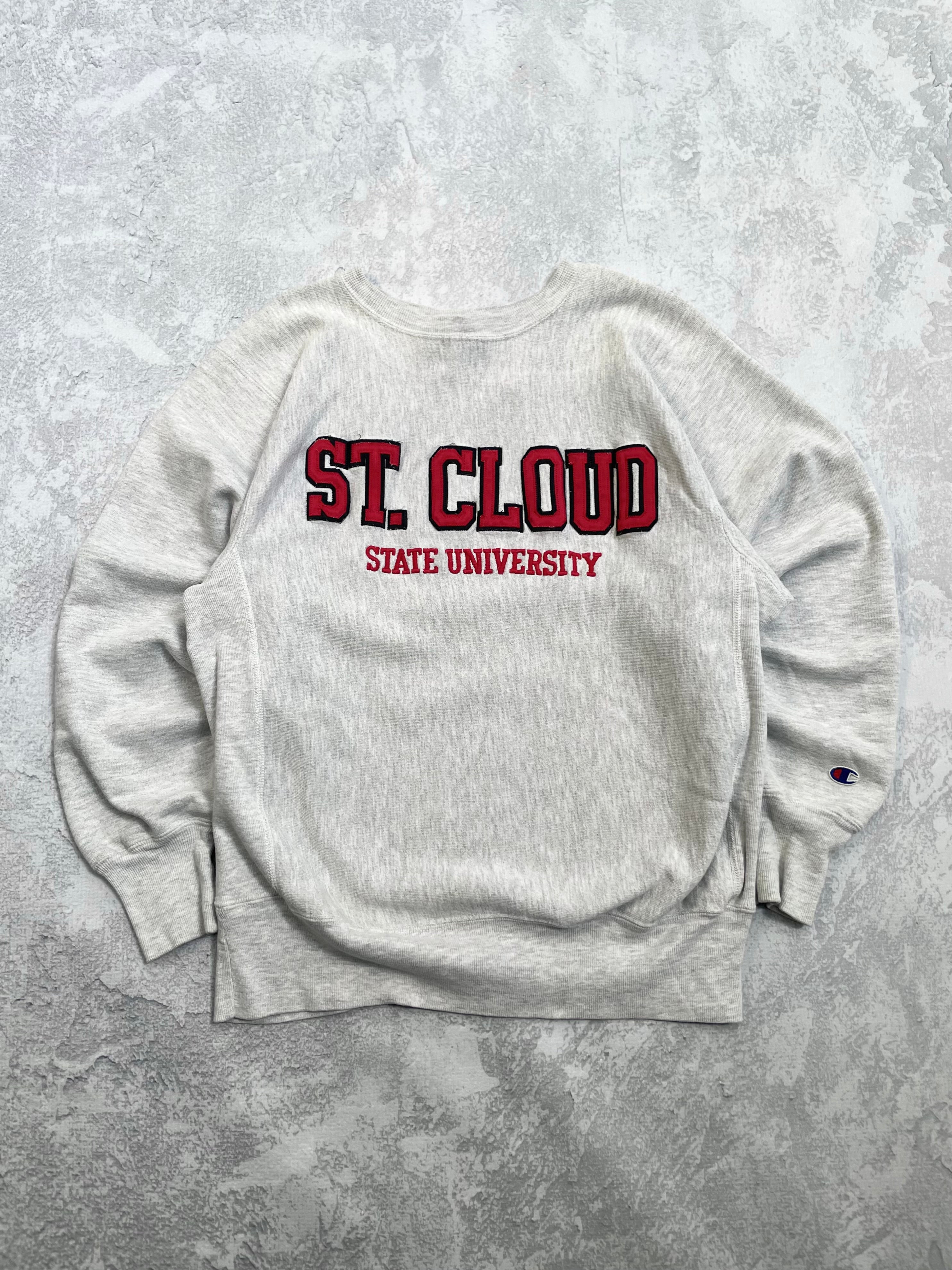 Vintage 90s St Cloud State Champion Reverse Weave Sweatshirt - L