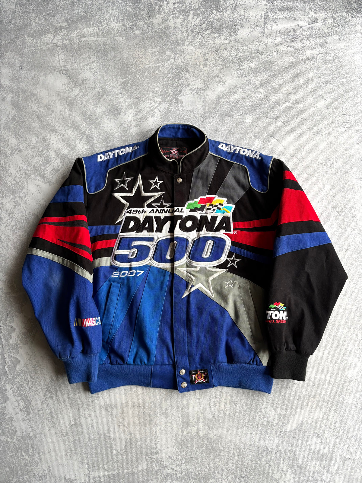 Vintage 2000s Daytona 500 Multicolor Racing Jacket - L