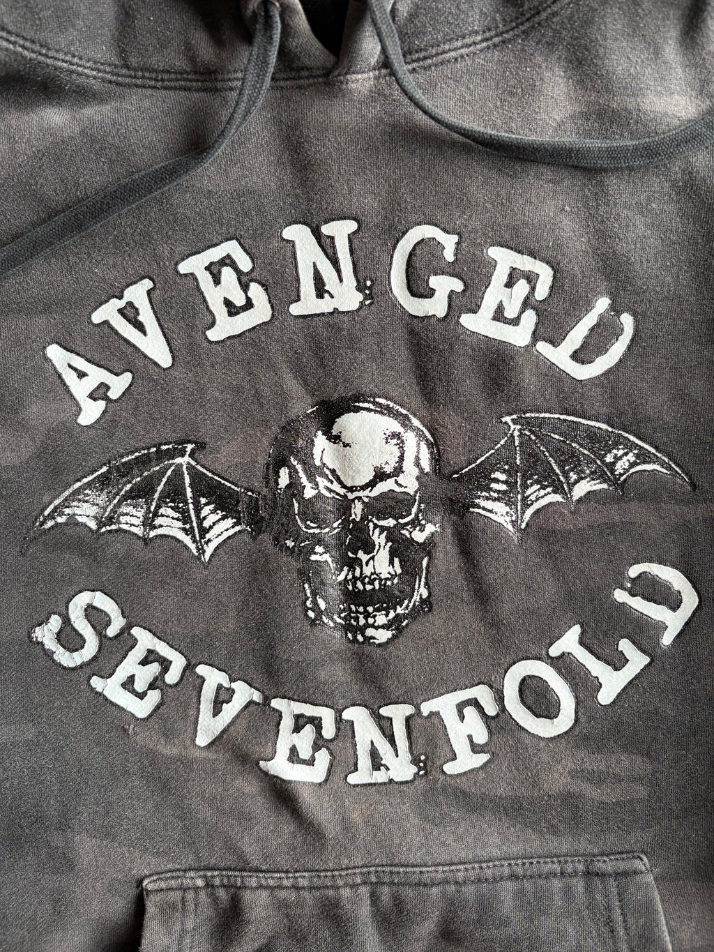 Vintage Y2k Avenged Sevenfold Band Tie Dye Hoodie - XL