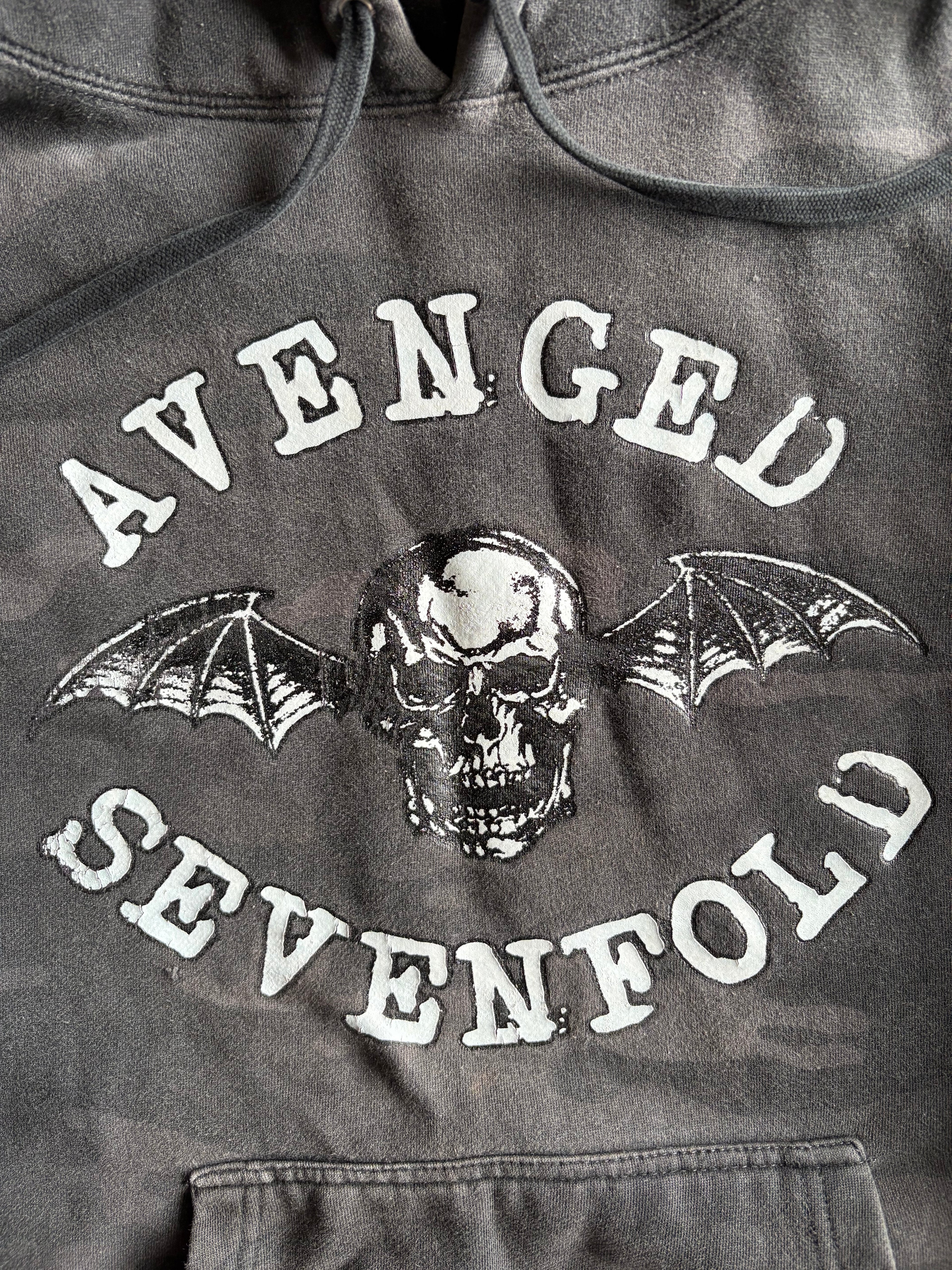 Vintage Y2k Avenged Sevenfold Band Tie Dye Hoodie - XL