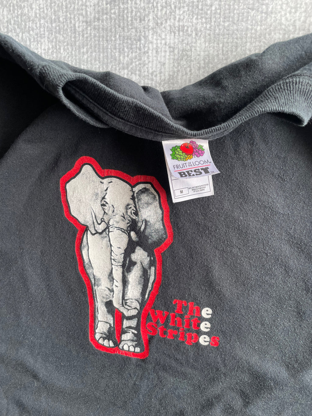 Vintage 90s The White Stripes Elephant Band Tee Shirt - M
