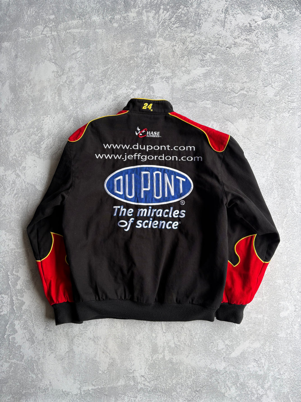 Vintage 2000s Jeff Gordon NASCAR DuPont Flaming Racing Jacket - XL