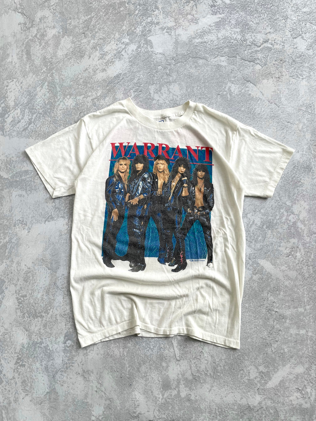 Vintage 1989 Warrant Tour Band Tee Shirt - L