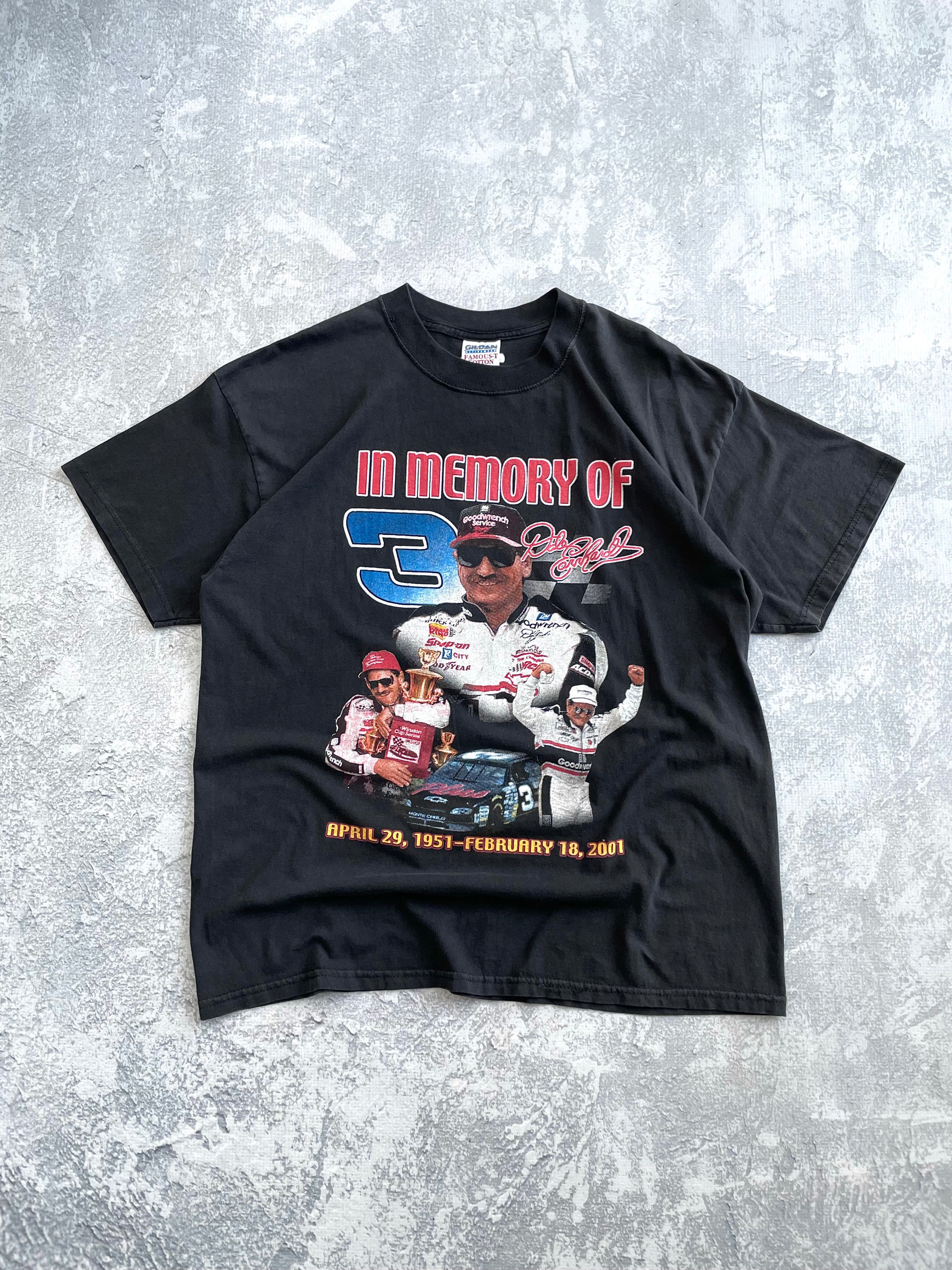 Vintage 2001 Dale Earnhardt NASCAR In Memory Of Tee Shirt - XL