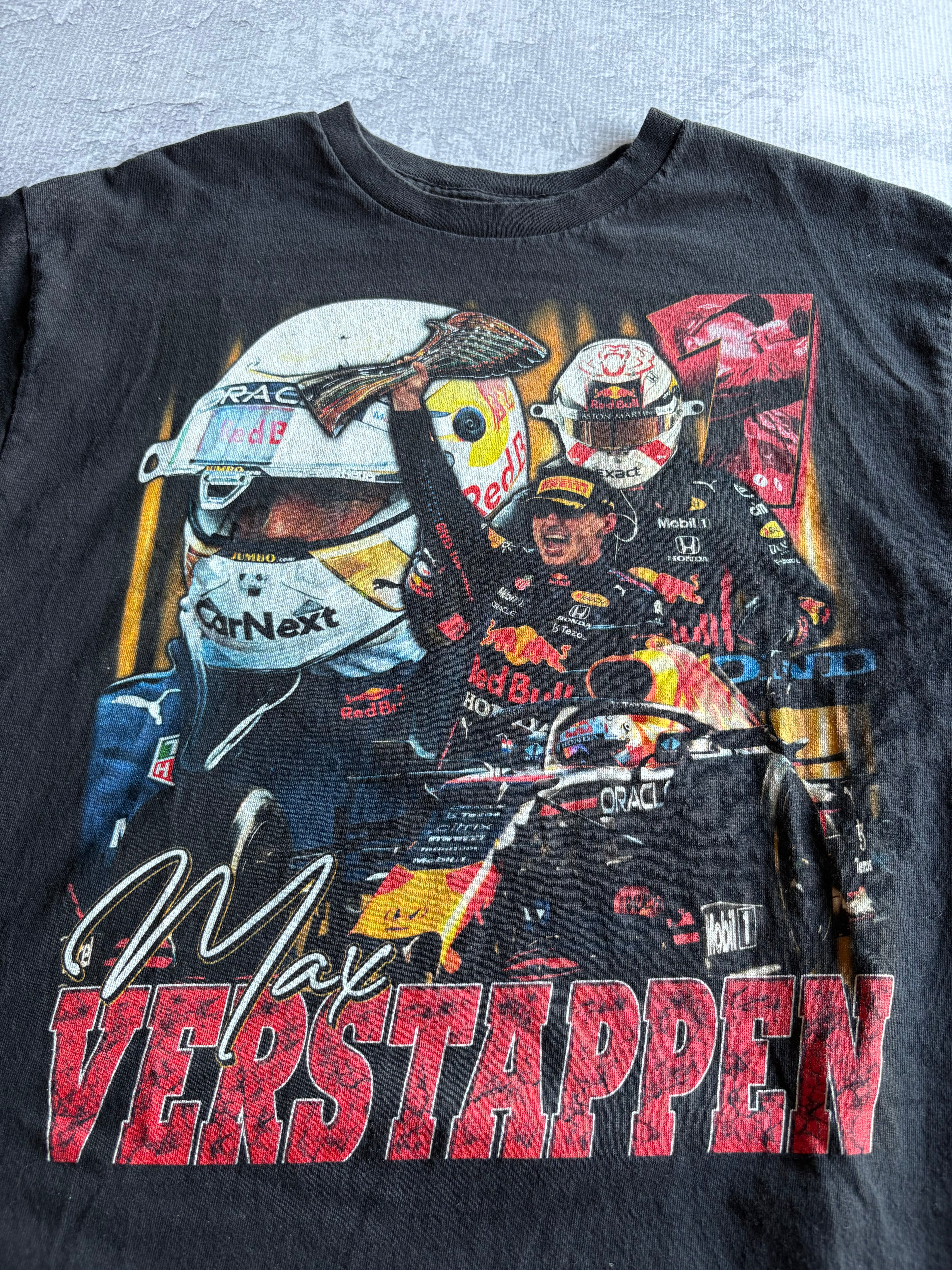 Vintage Style Max Verstappen Formula 1 Tee - L
