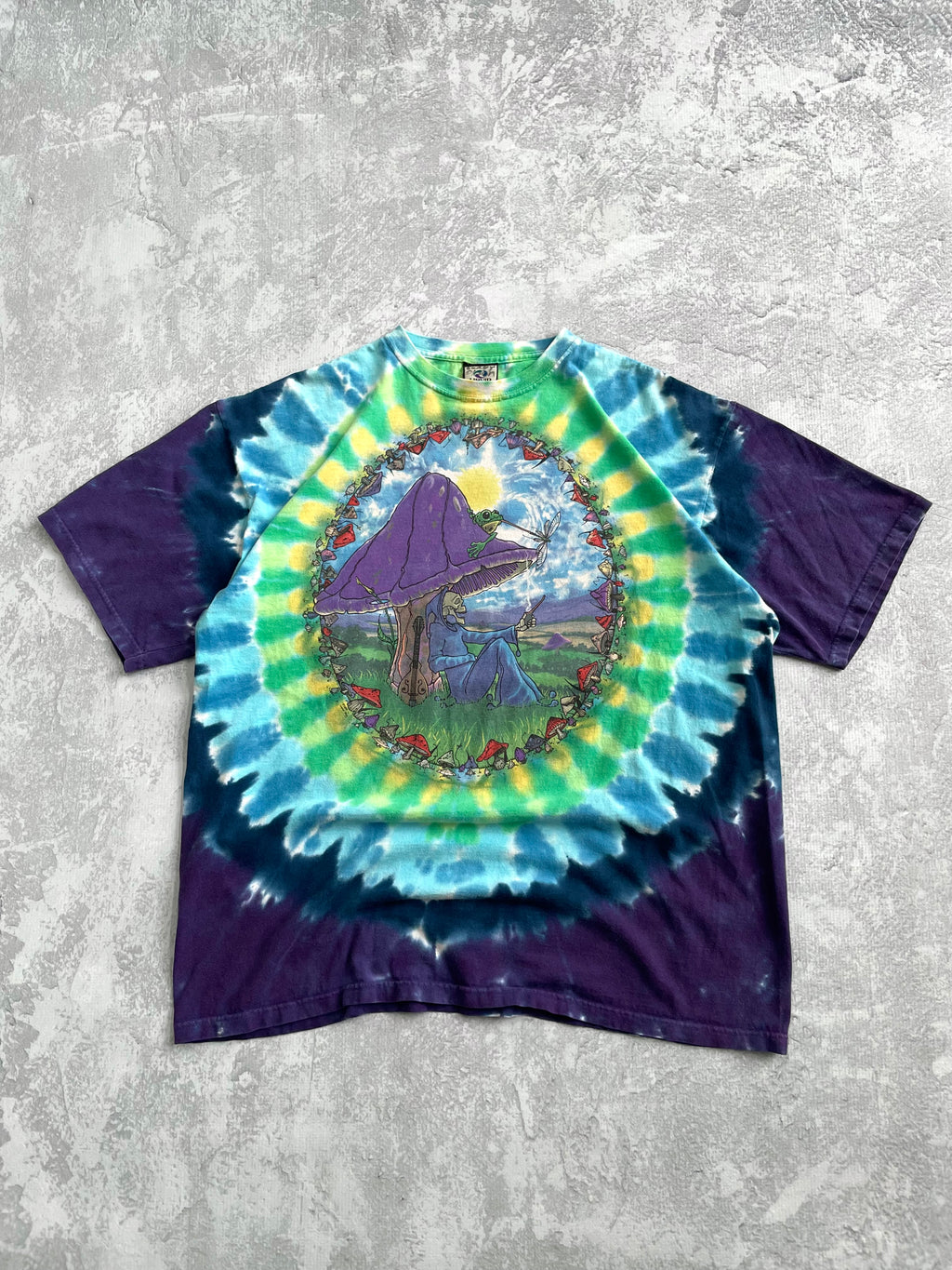 Vintage 2000s Grateful Dead Mushroom Skull Tee Shirt - XL