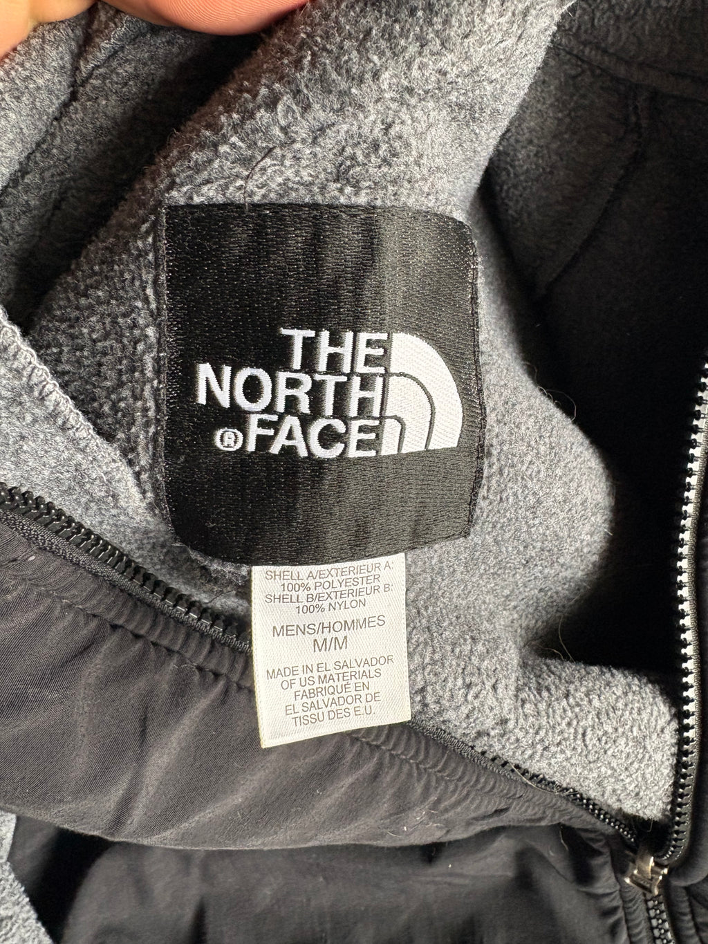 Vintage 90s The North Face Denali Grey Fleece Jacket - M