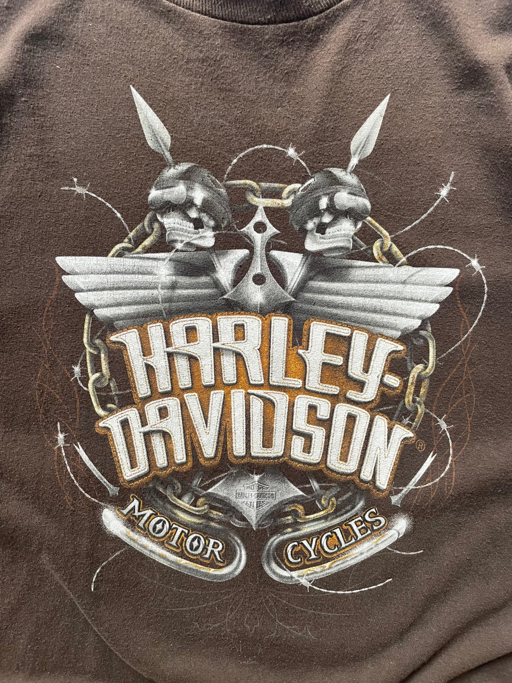 Y2K Harley Davidson Skull & Flame Long Sleeve Tee
- XL