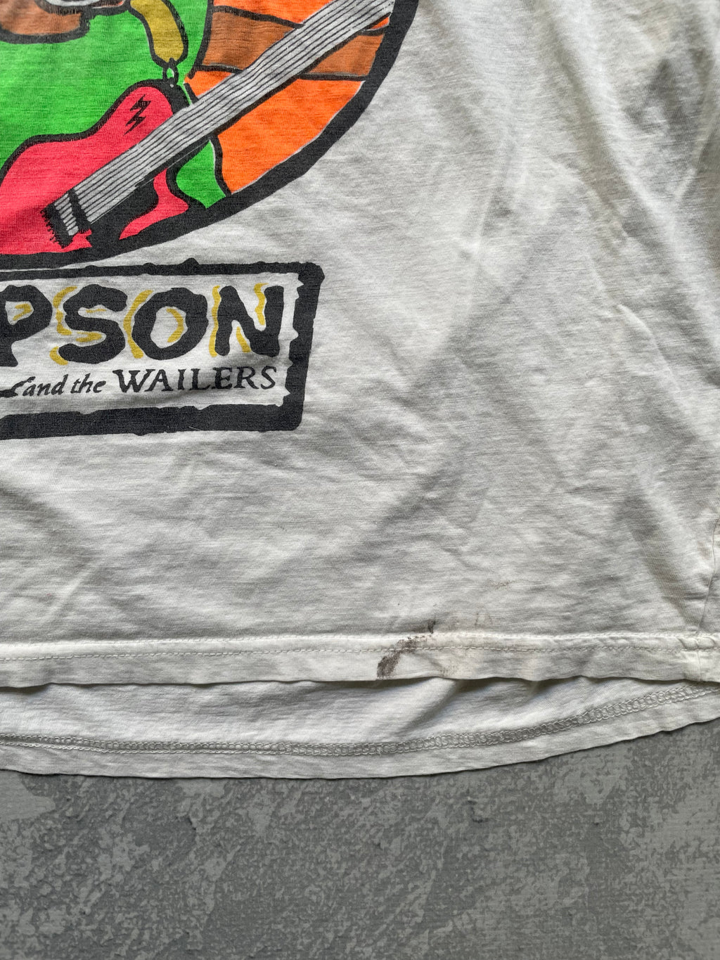 Vintage 90s Bart Marley Simpons Cartoon Parody Tee Shirt - L