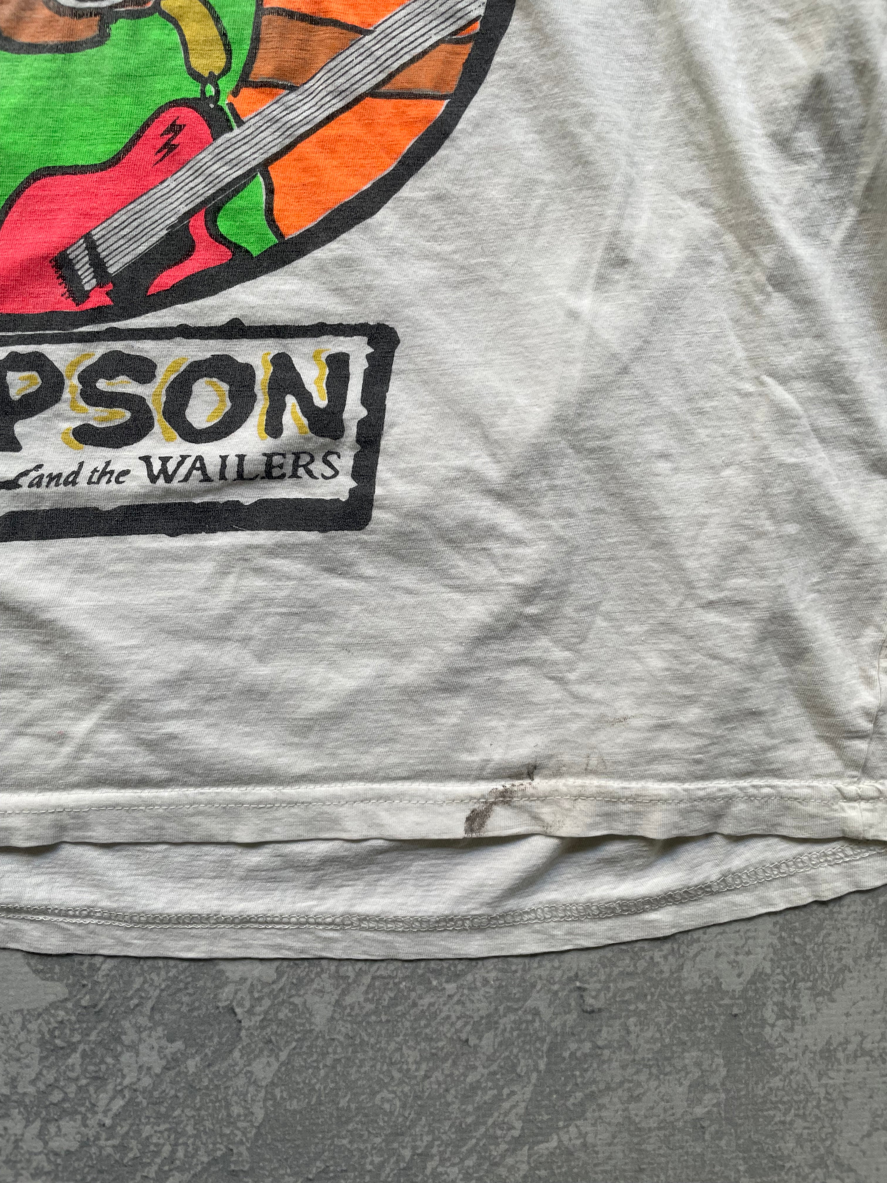 Vintage 90s Bart Marley Simpons Cartoon Parody Tee Shirt - L