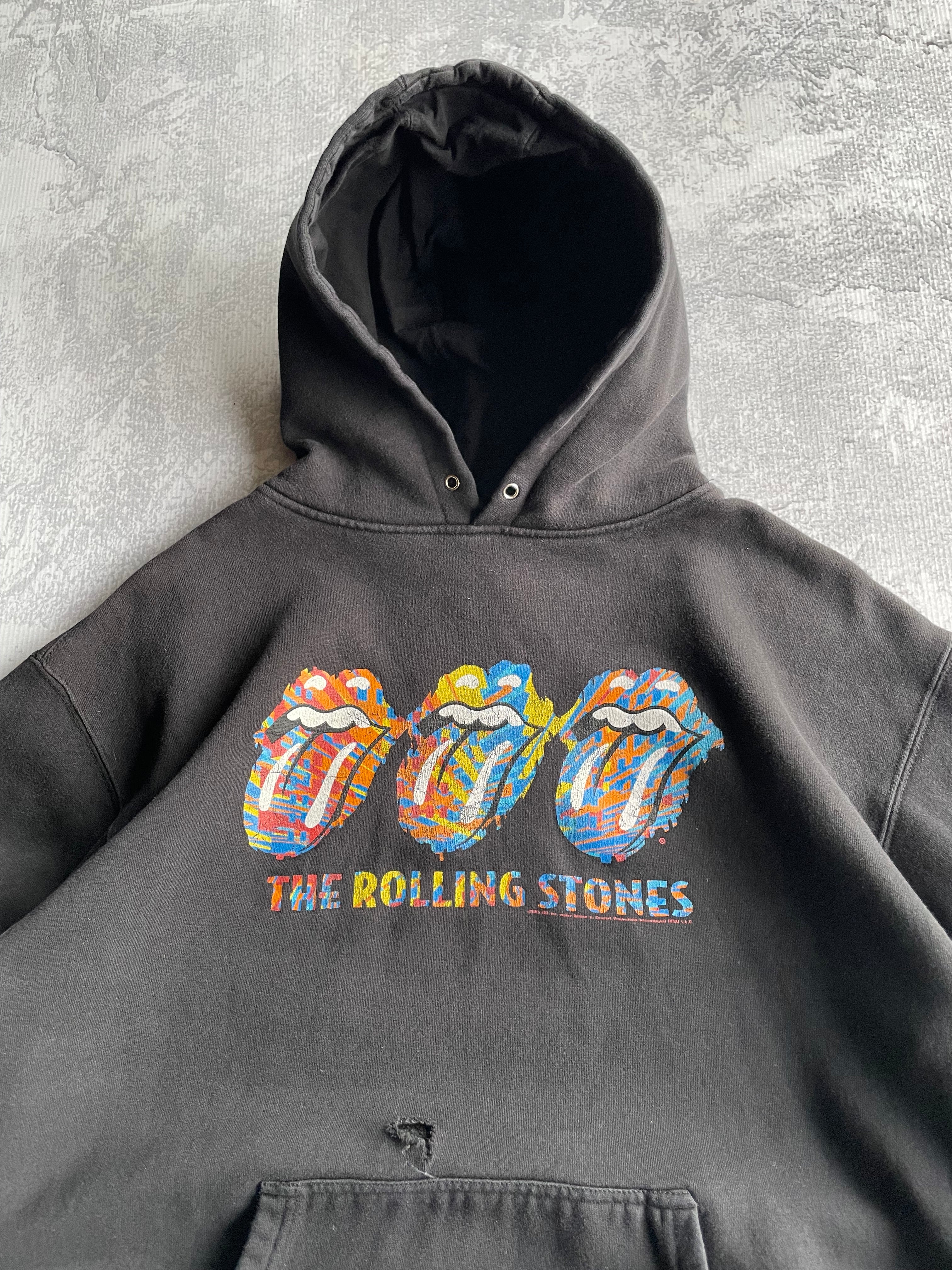 Vintage 2000s The Rolling Stones Boxy Band Hoodie - L