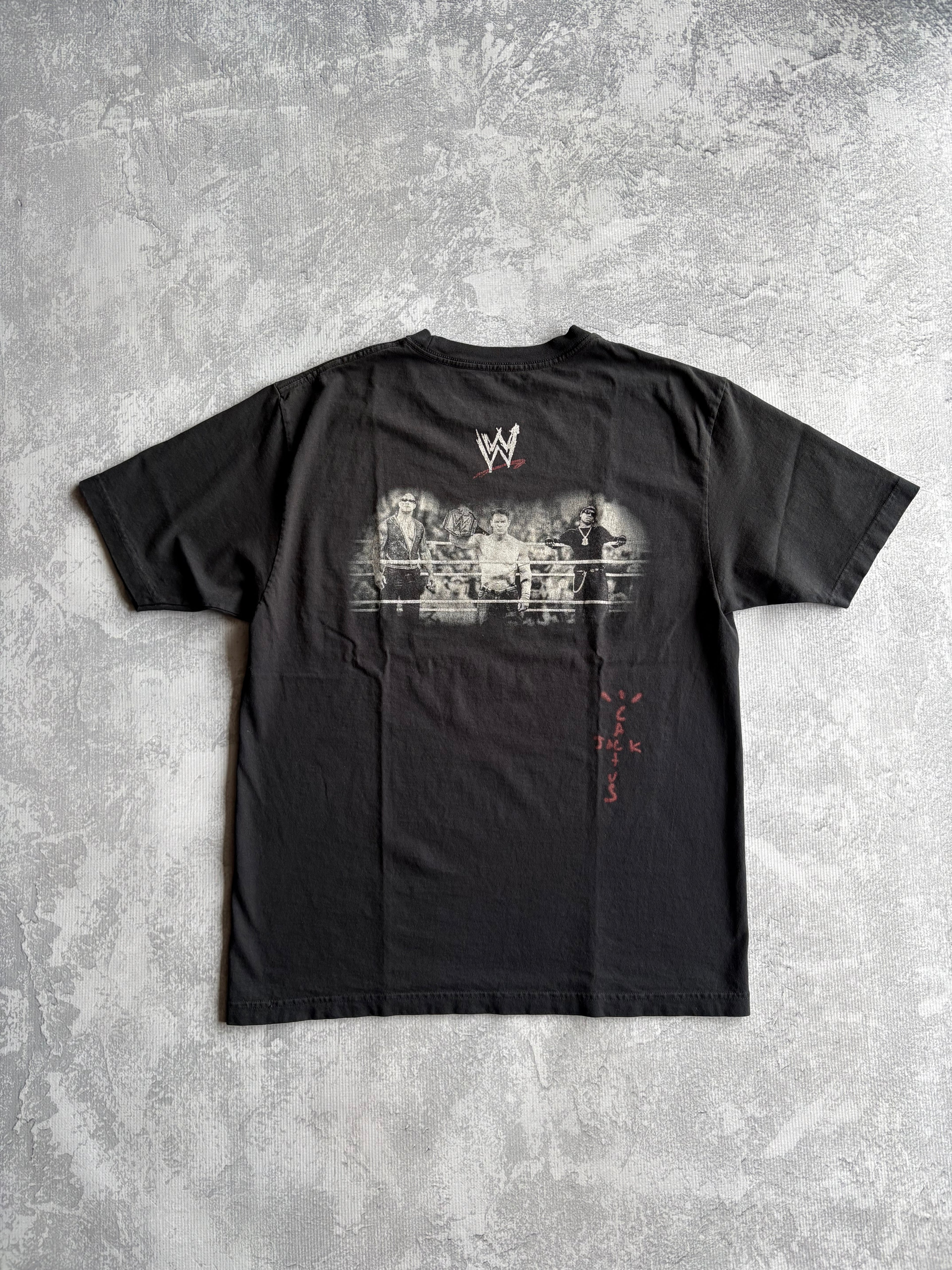 Travis Scott Cactus Jack x WWE Wrestling Is Real Tee - L