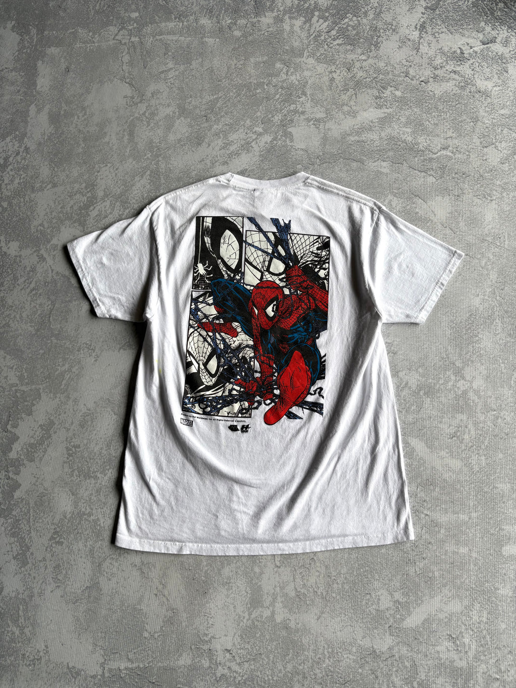 Huf × Spider-Man Big Print Tee Shirt - L