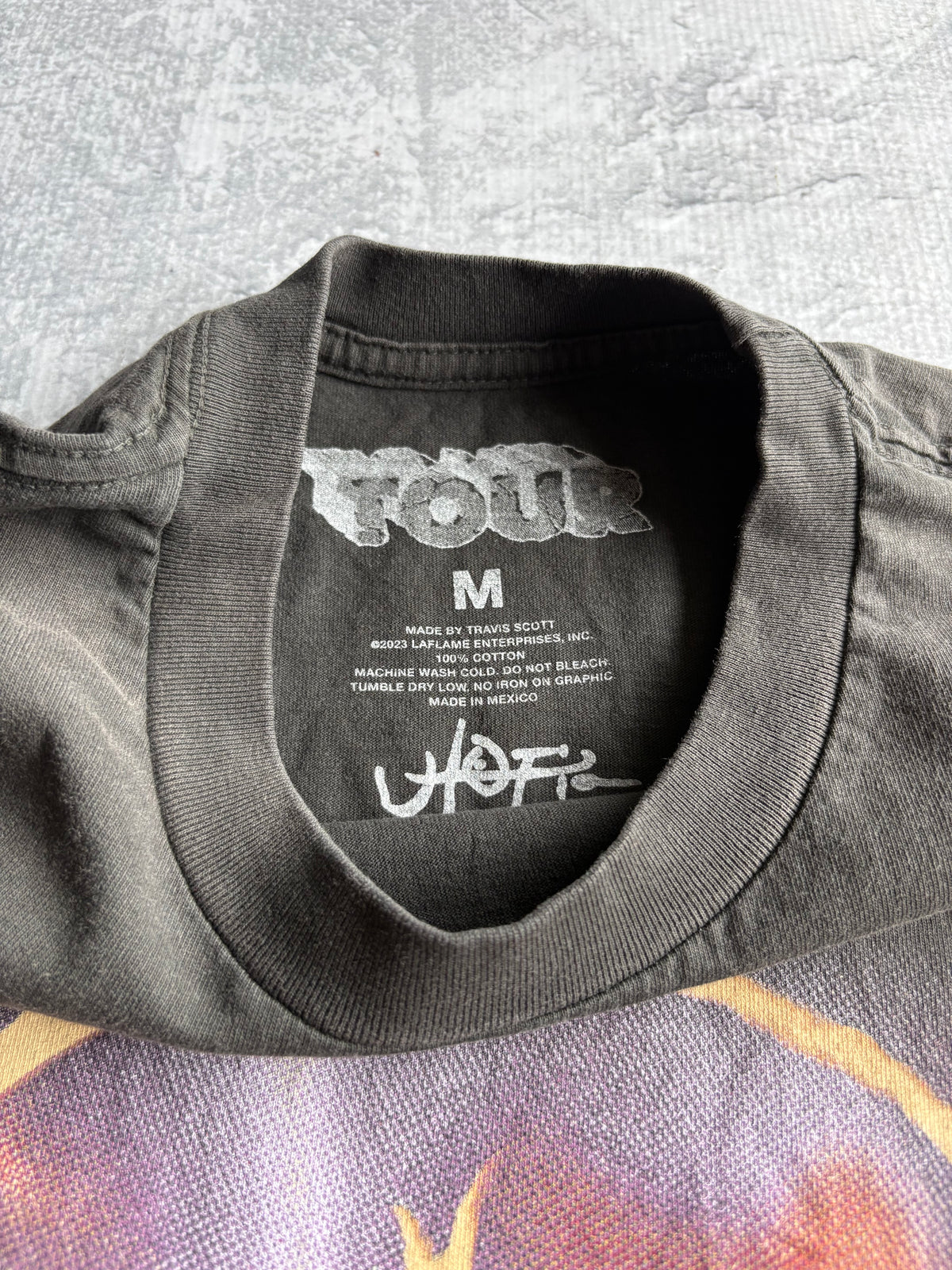 Travis Scott Cactus Jack Utopia Circus Maximus Tour Grey Tee Shirt - M