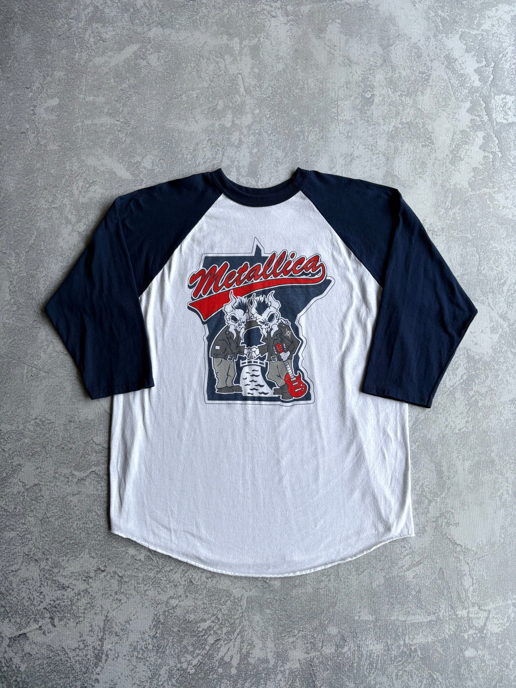 2016 Metallica Minnesota U.S. Bank Starium Concert 3/4 Sleeve Tee Shirt - XL