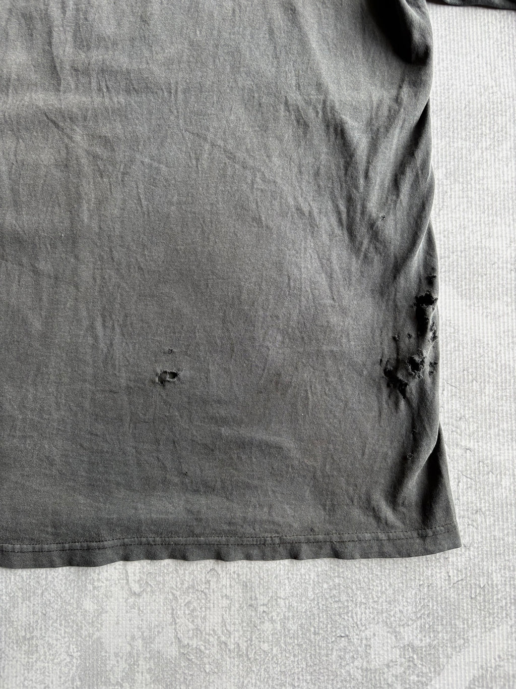 Vintage 90s Minnesota Vikings Spellout Logo Faded Black Tee Shirt - XL